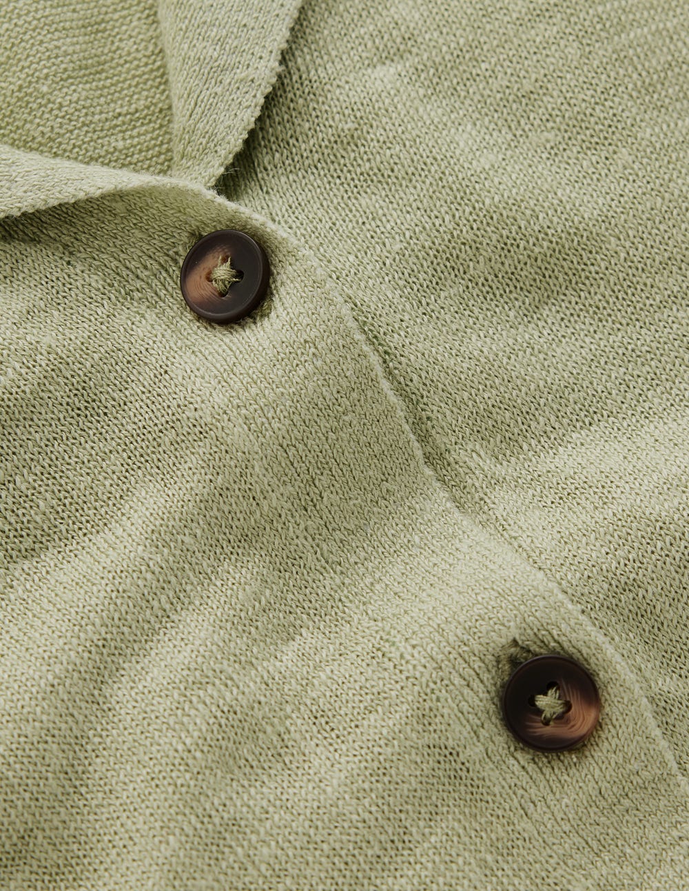 Agnes Leinenstrickjacke mit Kragen-GRÜN-7