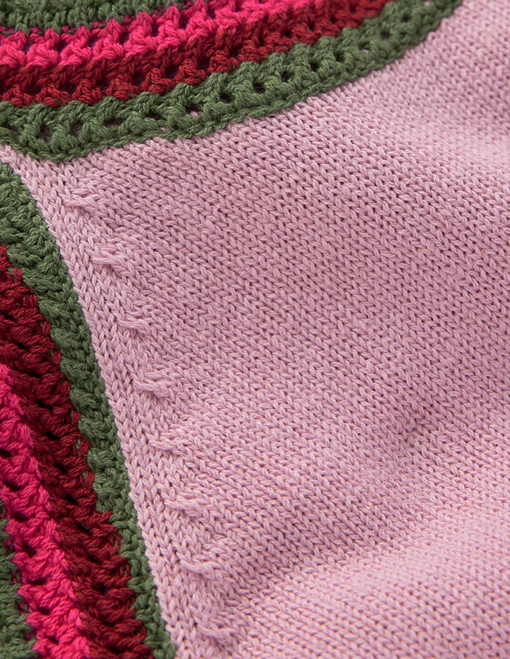 Saffron Häkel-Pullunder mit Racer-Ausschnitt-ROSA - Image 7