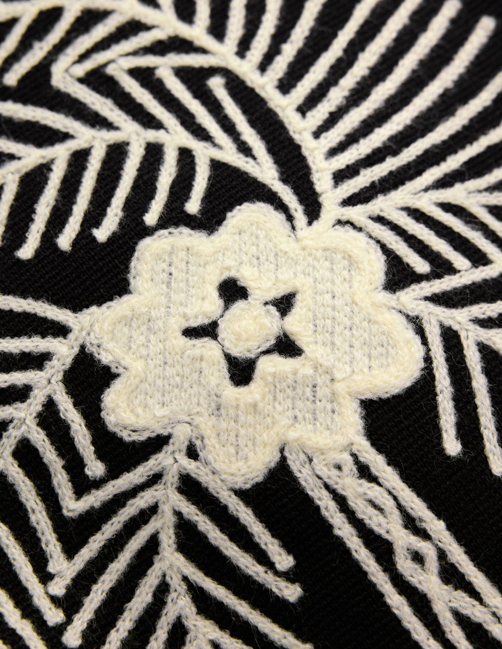 Elena Stand Neck Jacket-Black Embroidery - Image 8
