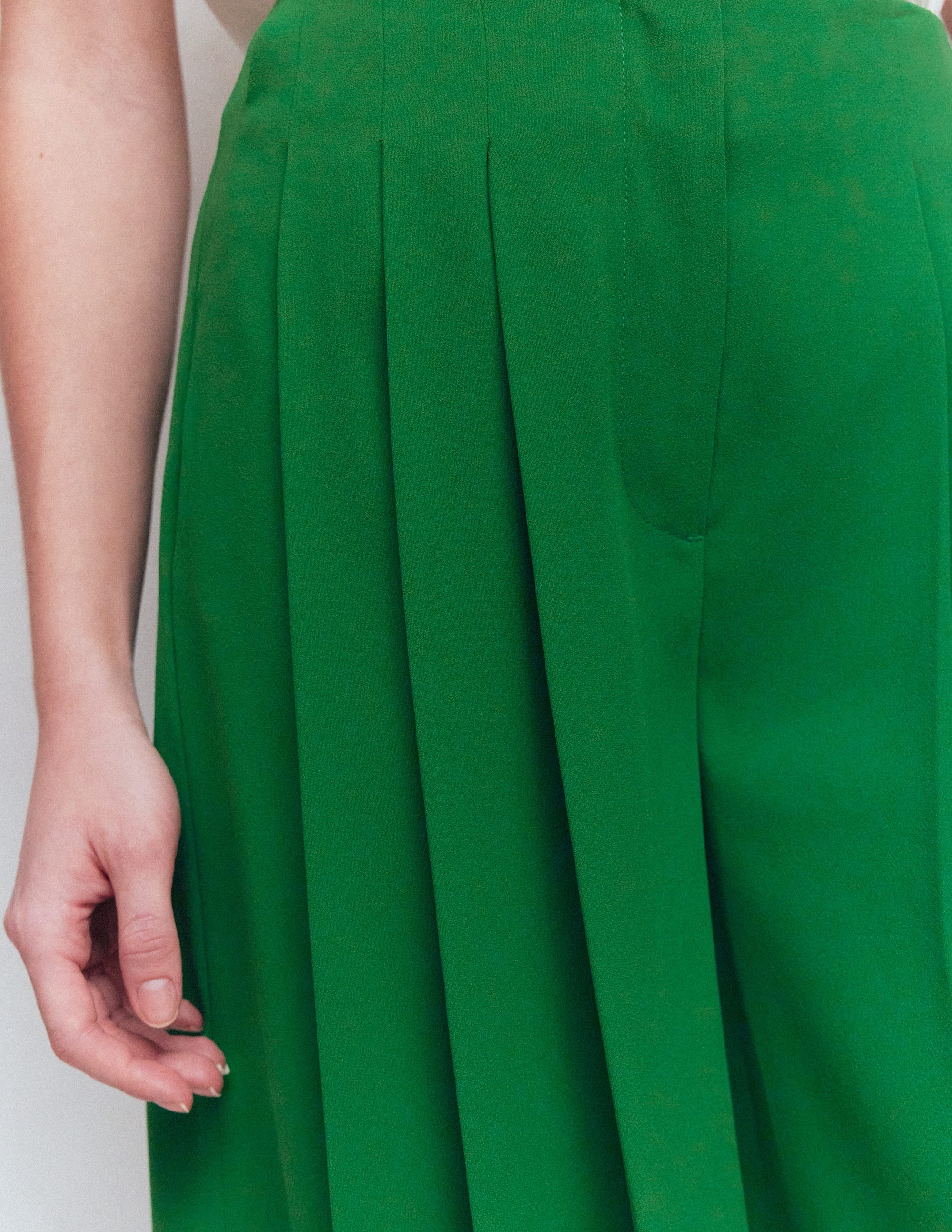 Regent Wide Leg Trousers-Rich Emerald - Image 2