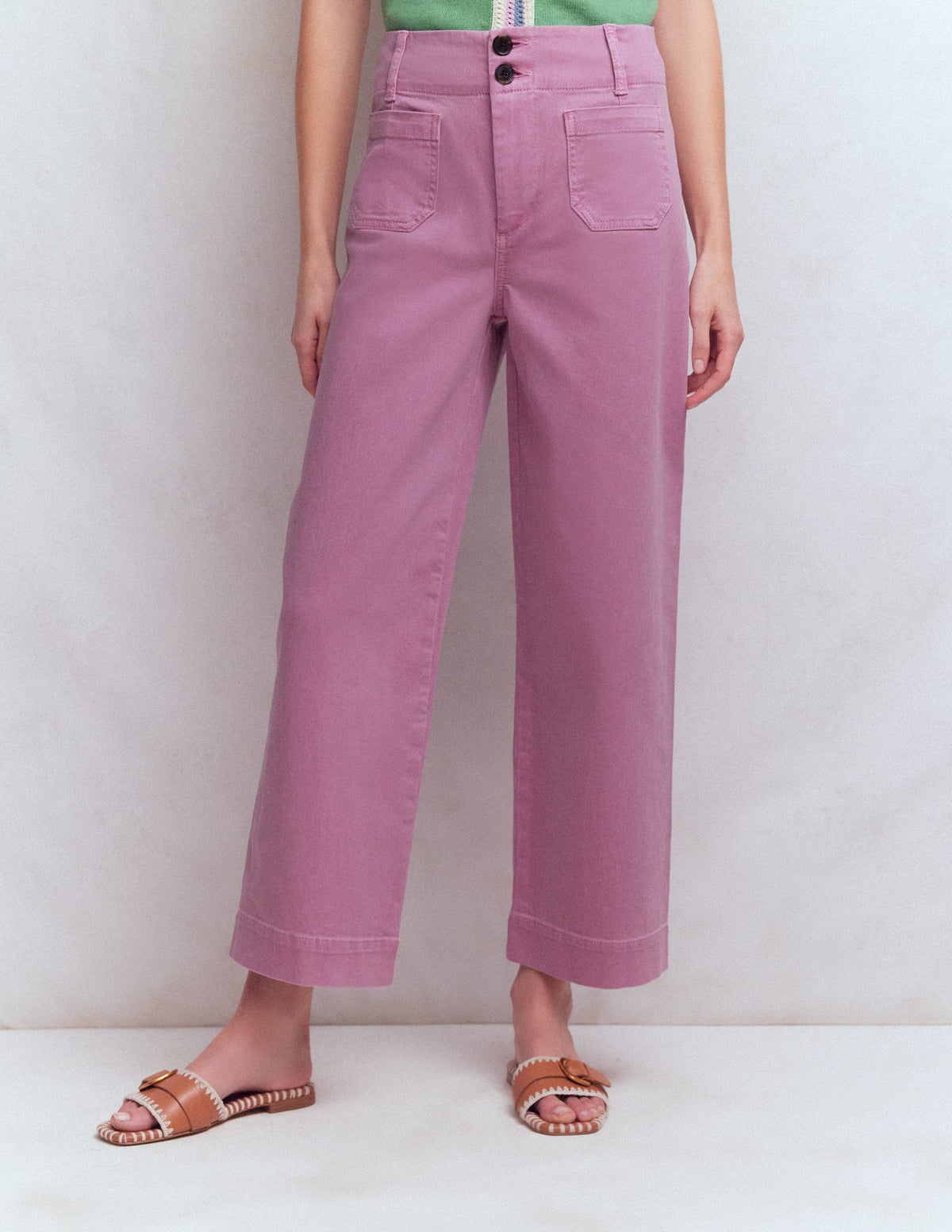 Primrose Verkürzte Jeans-Rotklee-Rosa - Image 4