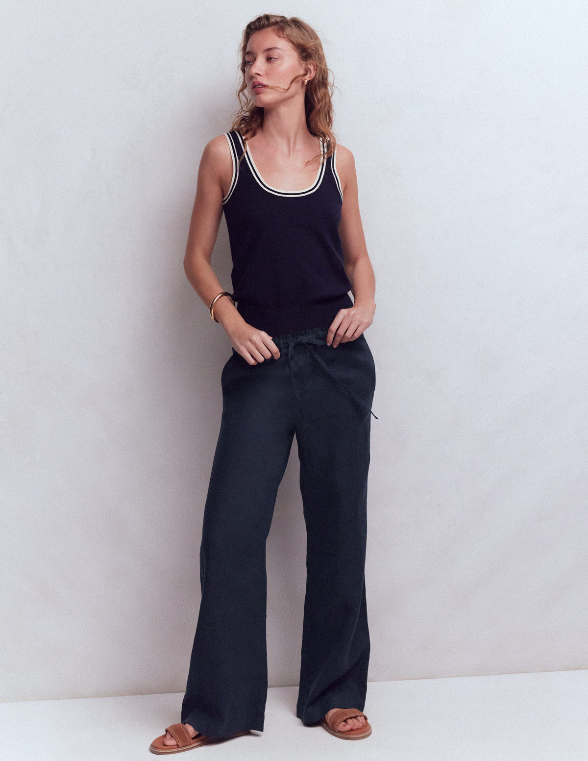 Islington Leinenhose-Marineblau - Image 6