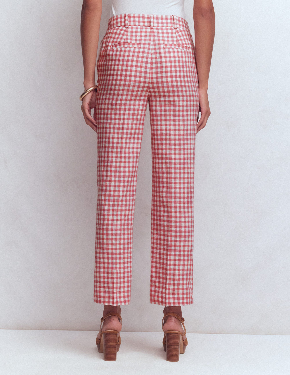 Canonbury 7/8-Leinenhose-Vintage-Rosa Vichykaro-3