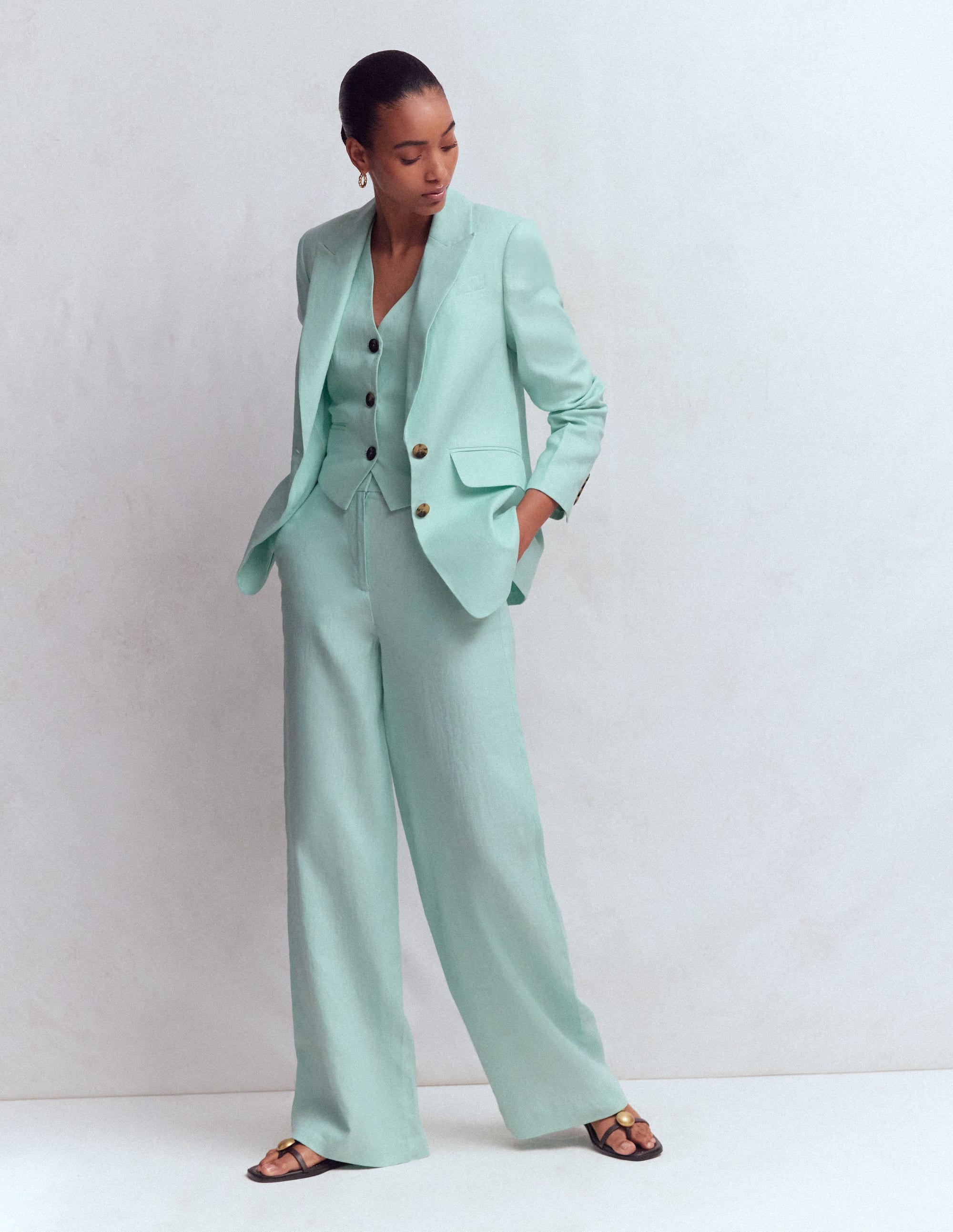 Belgravia Leinenhose-Minze - Image 1