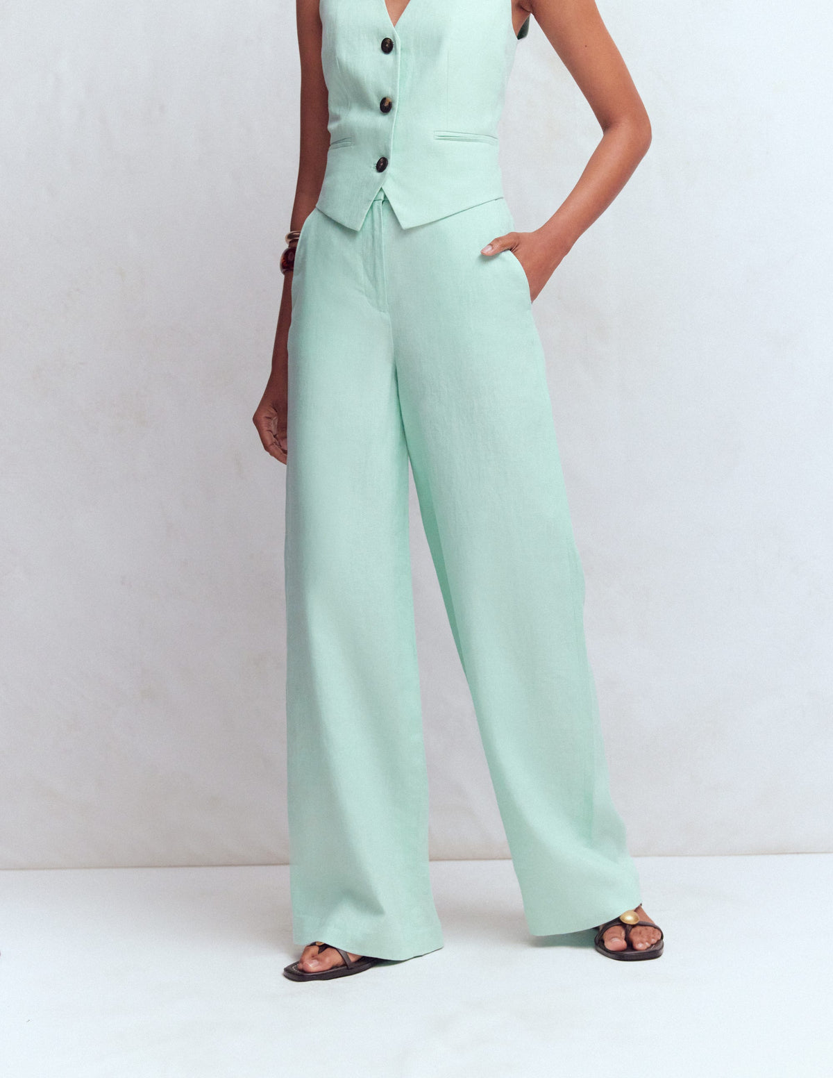 Belgravia Leinenhose-Minze-4