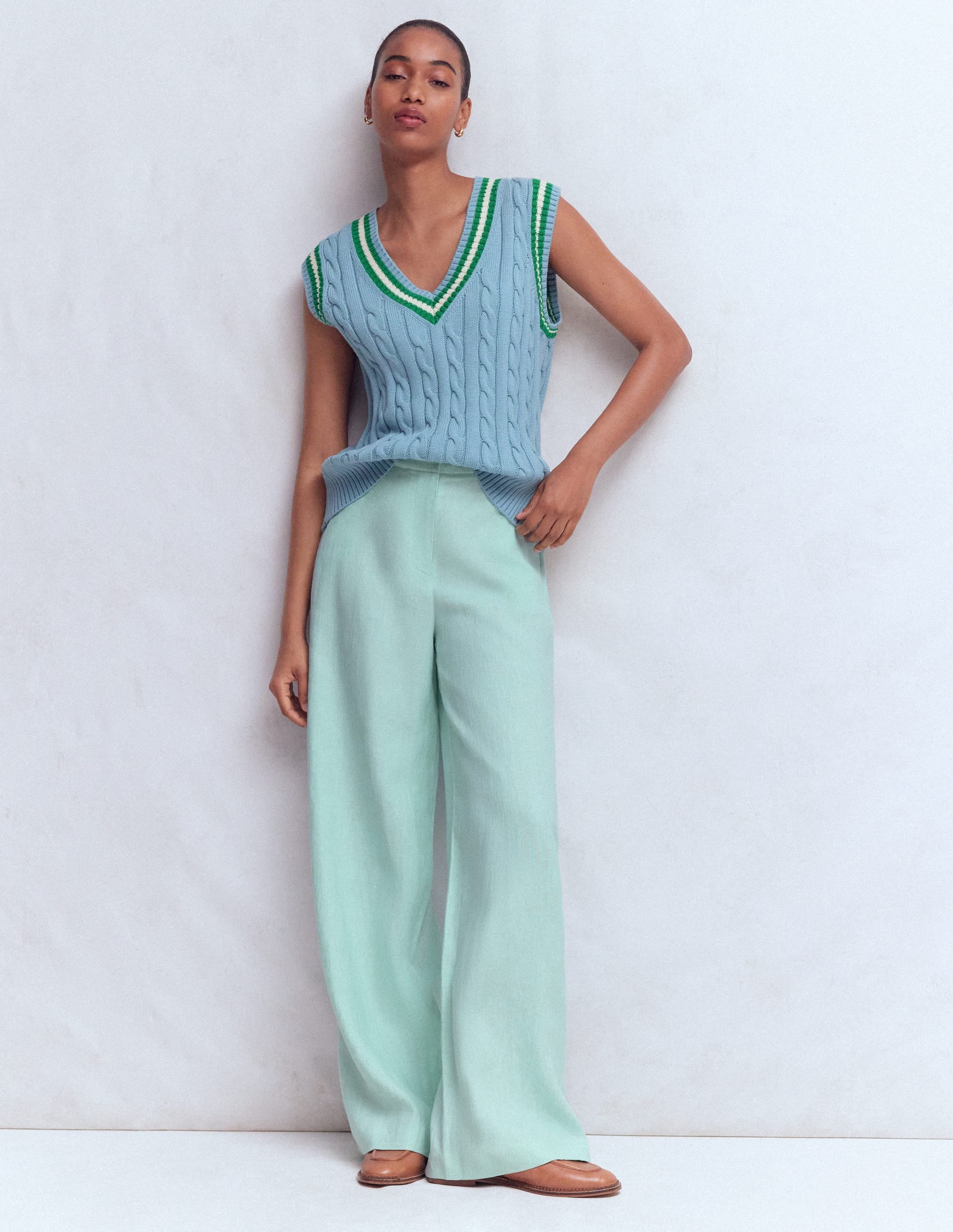 Belgravia Leinenhose-Minze - Image 5