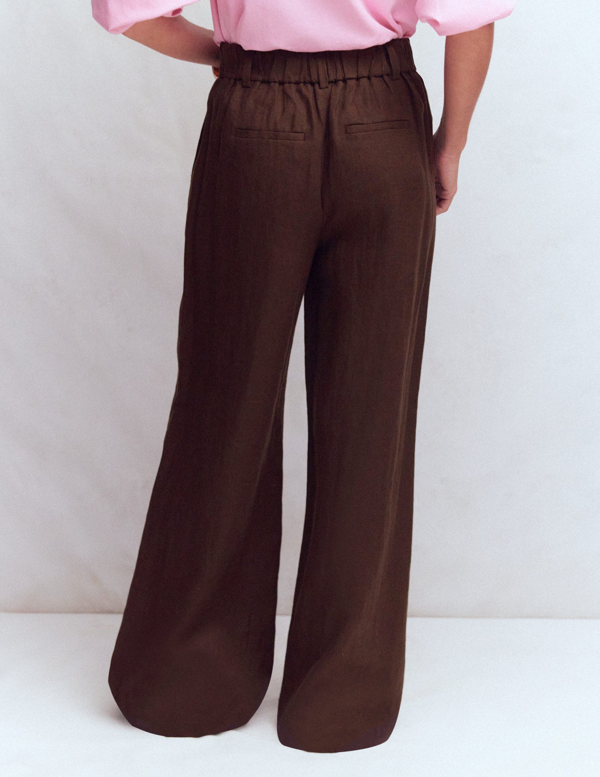Kensington Leinenhose-Bitterschokolade - Image 4