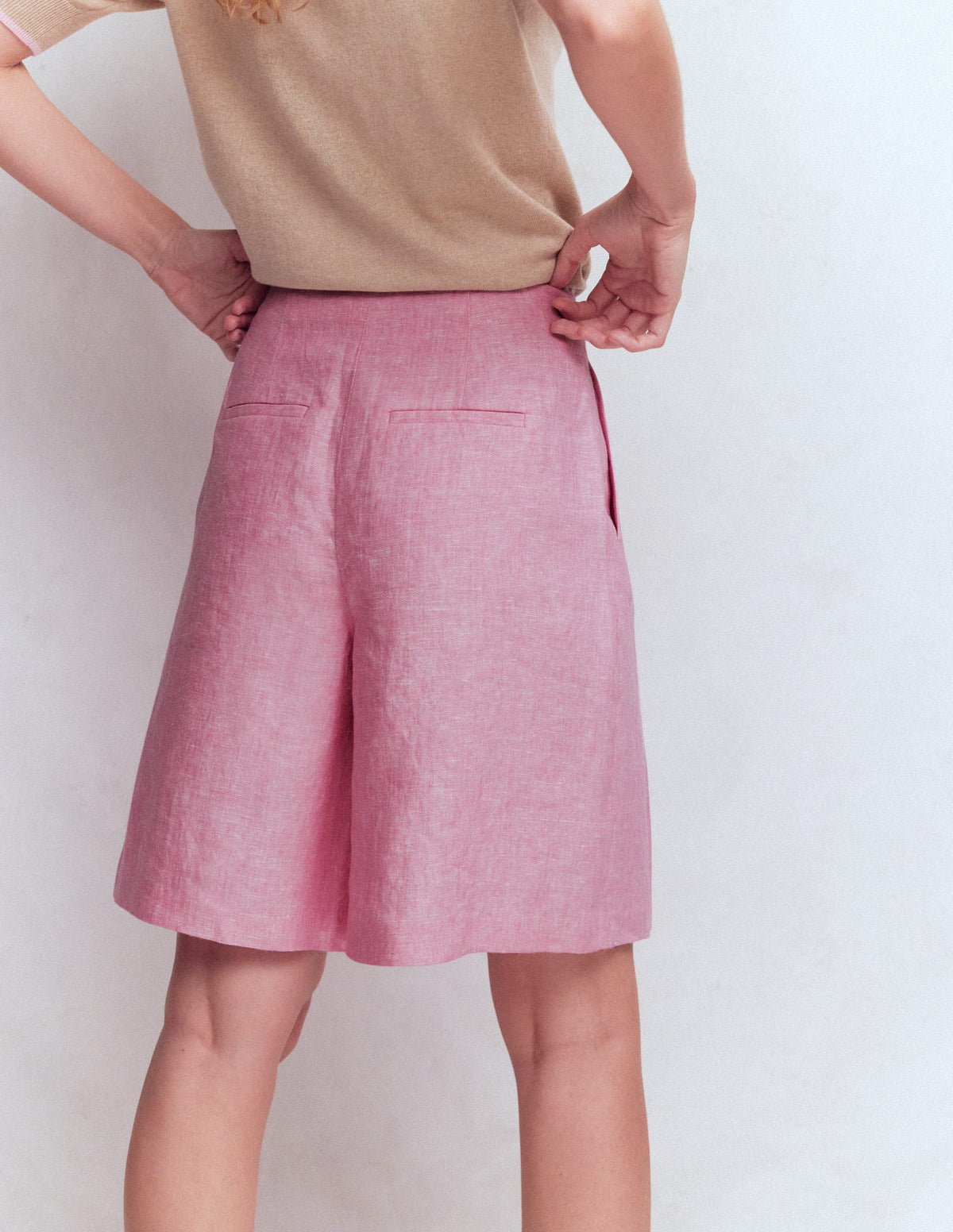 Highbury Leinenshorts-Wiesenrosa Chambray - Image 3