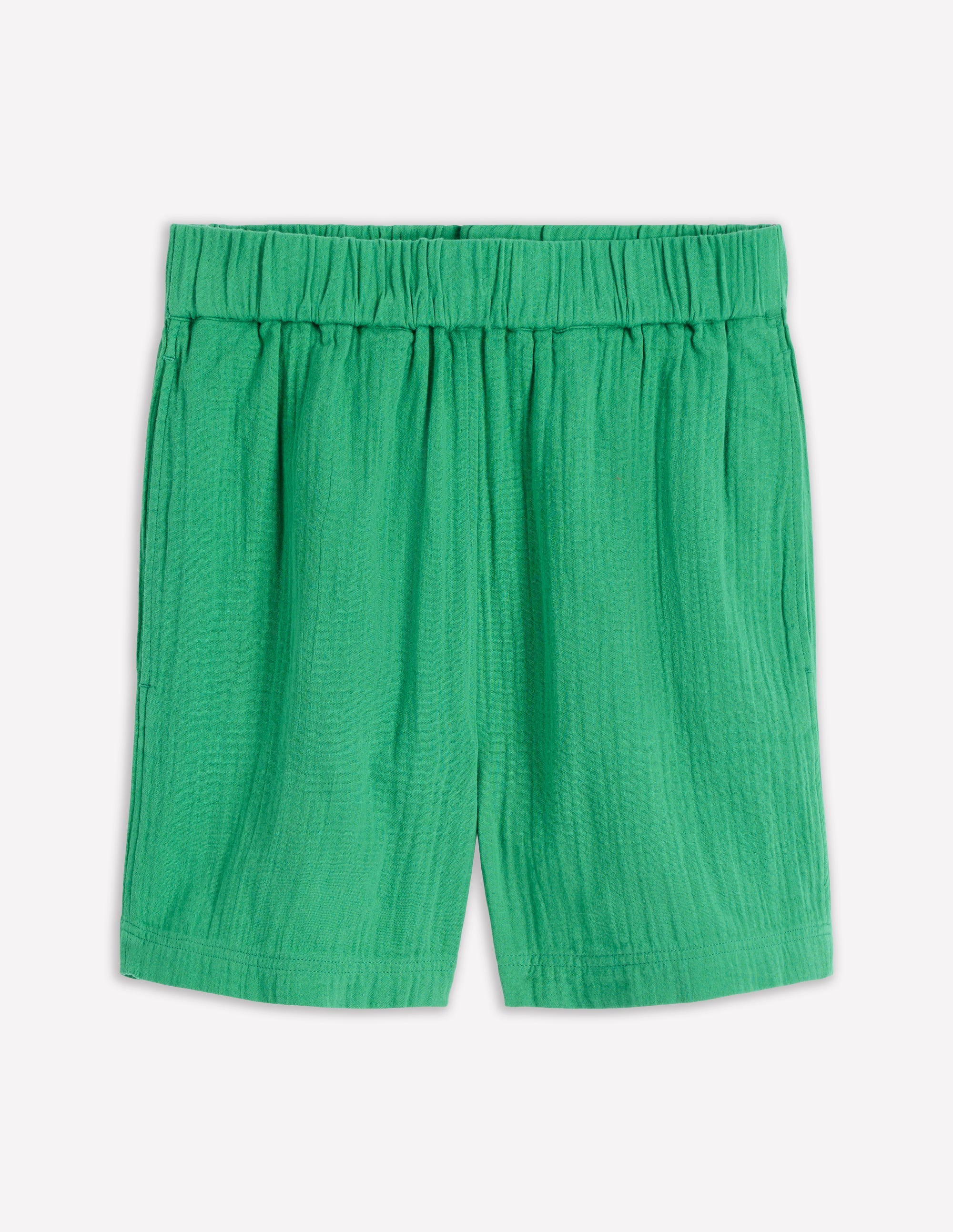 Pull On Double Cloth Shorts-Shamrock Green - Image 5