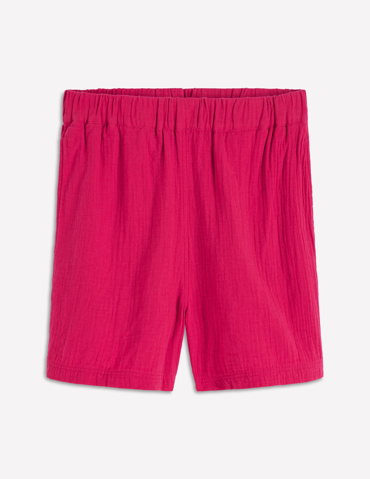 Pull On Double Cloth Shorts-Pomegranate-6