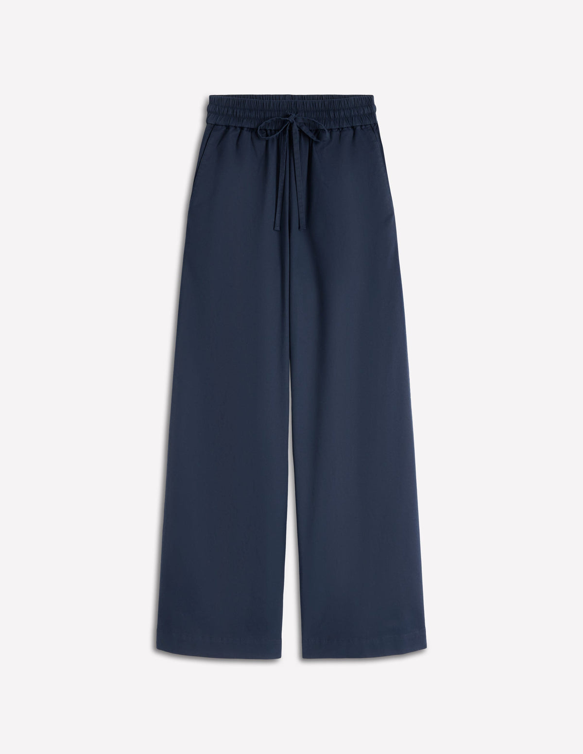 Greenwich Hose mit Bindegürtel-Marineblau-5