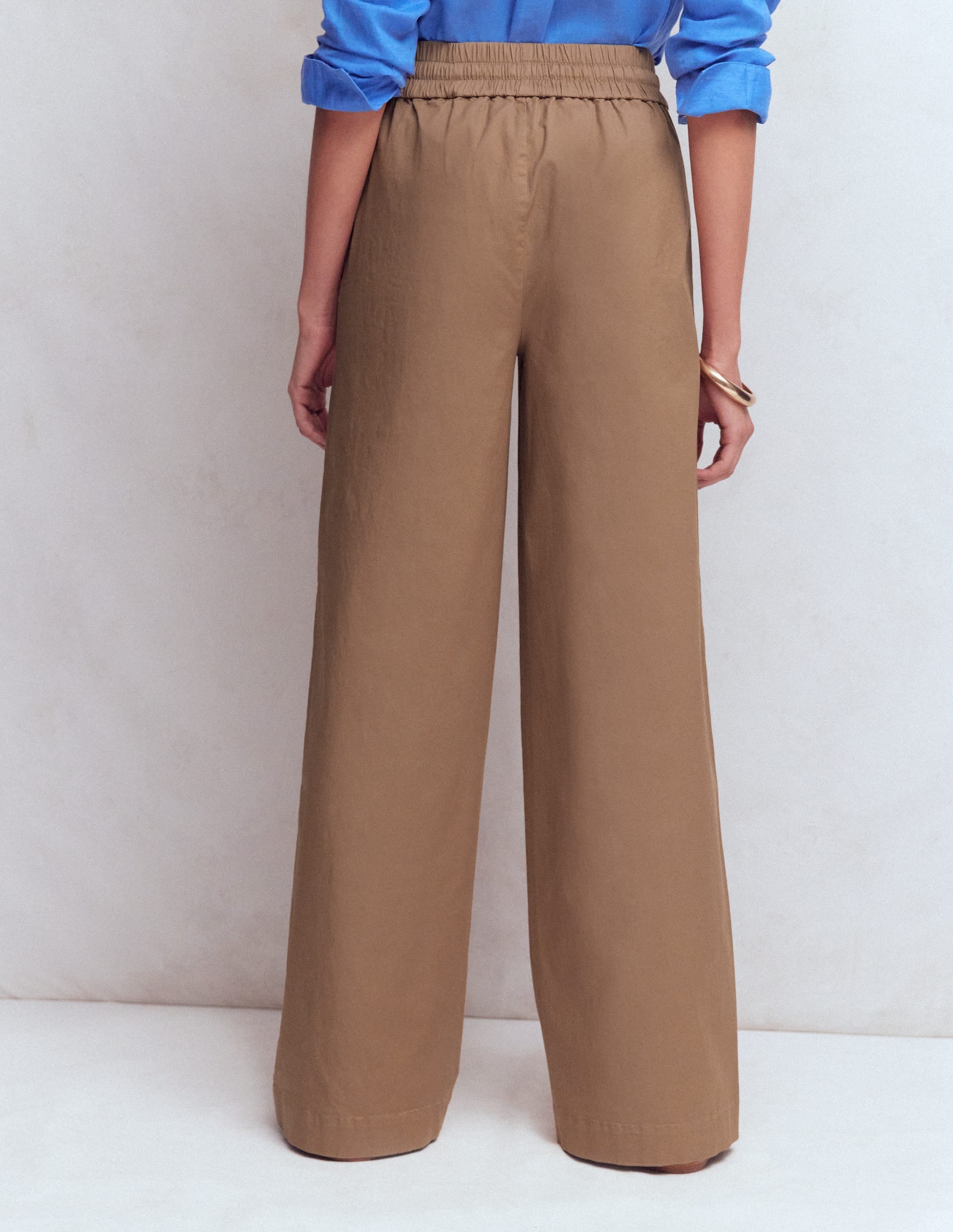 Pantalon Greenwich noué à la taille-Cappuccino - Image 3