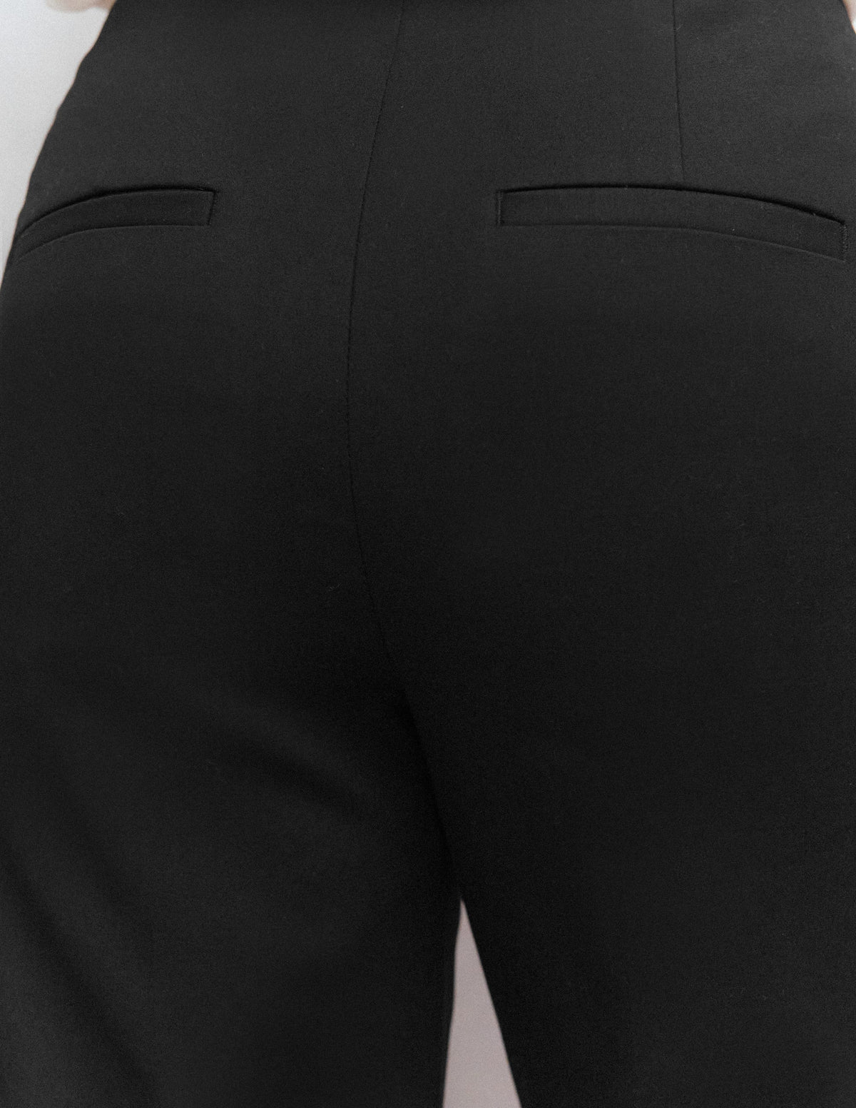 Pantalon slim en coton-Noir - Image 5