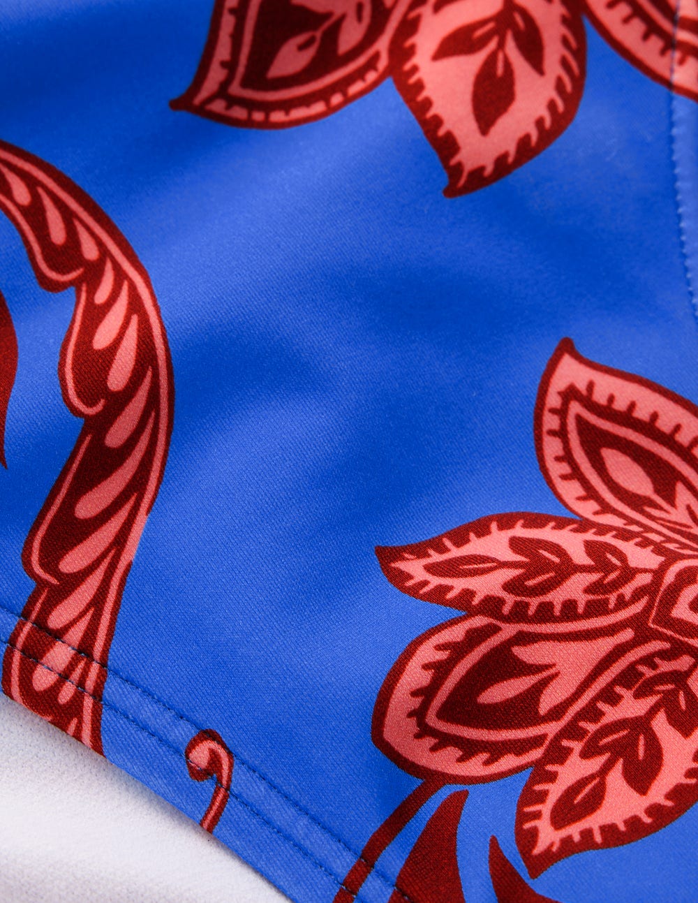 Klassische Bikinihose-Blau, Elegante Blüten - Image 6