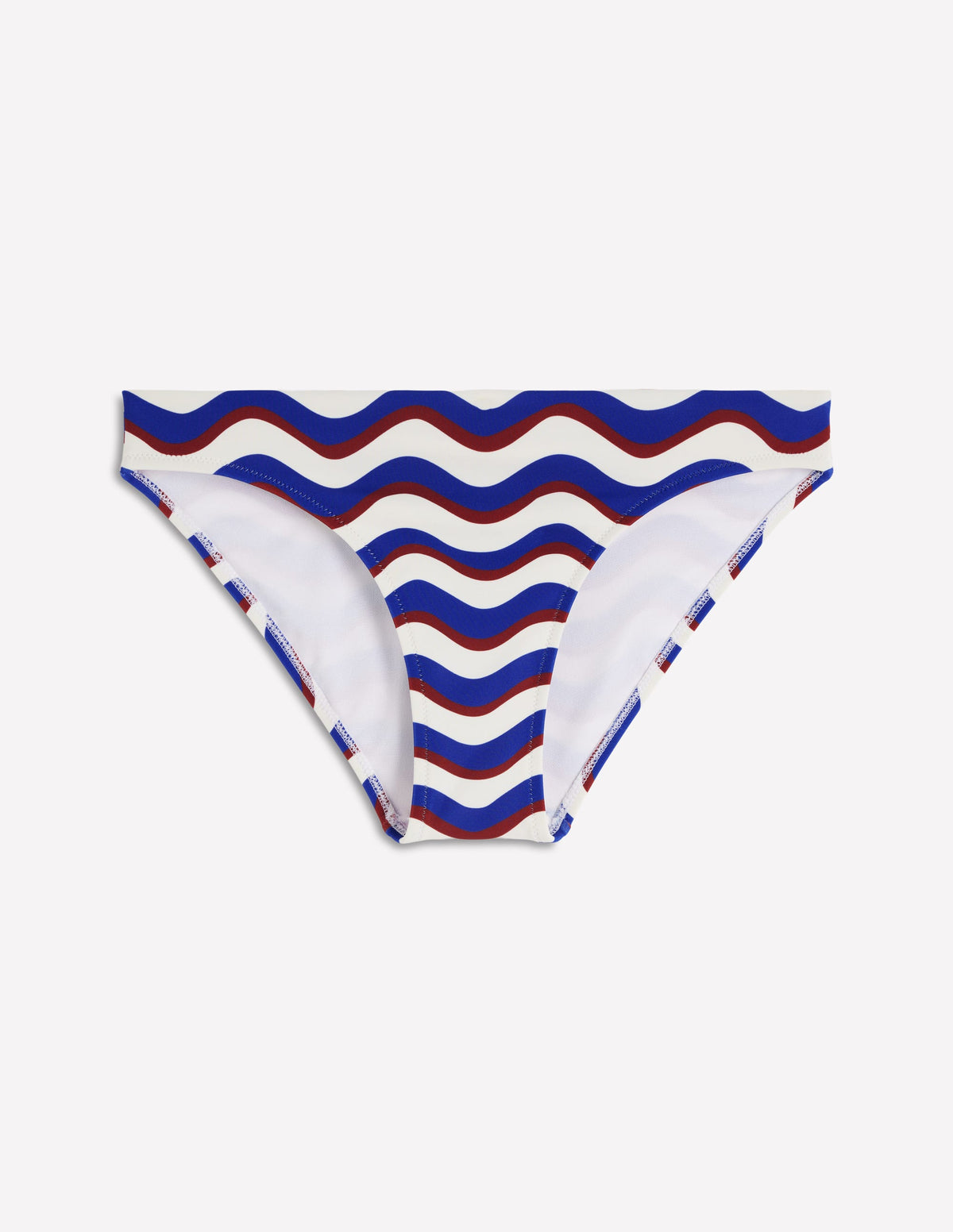 Classic Bikini Bottoms-Navy, Wavy Stripe - Image 7