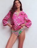 Klassische Bikinihose-Rosa, Euphorische Gärten