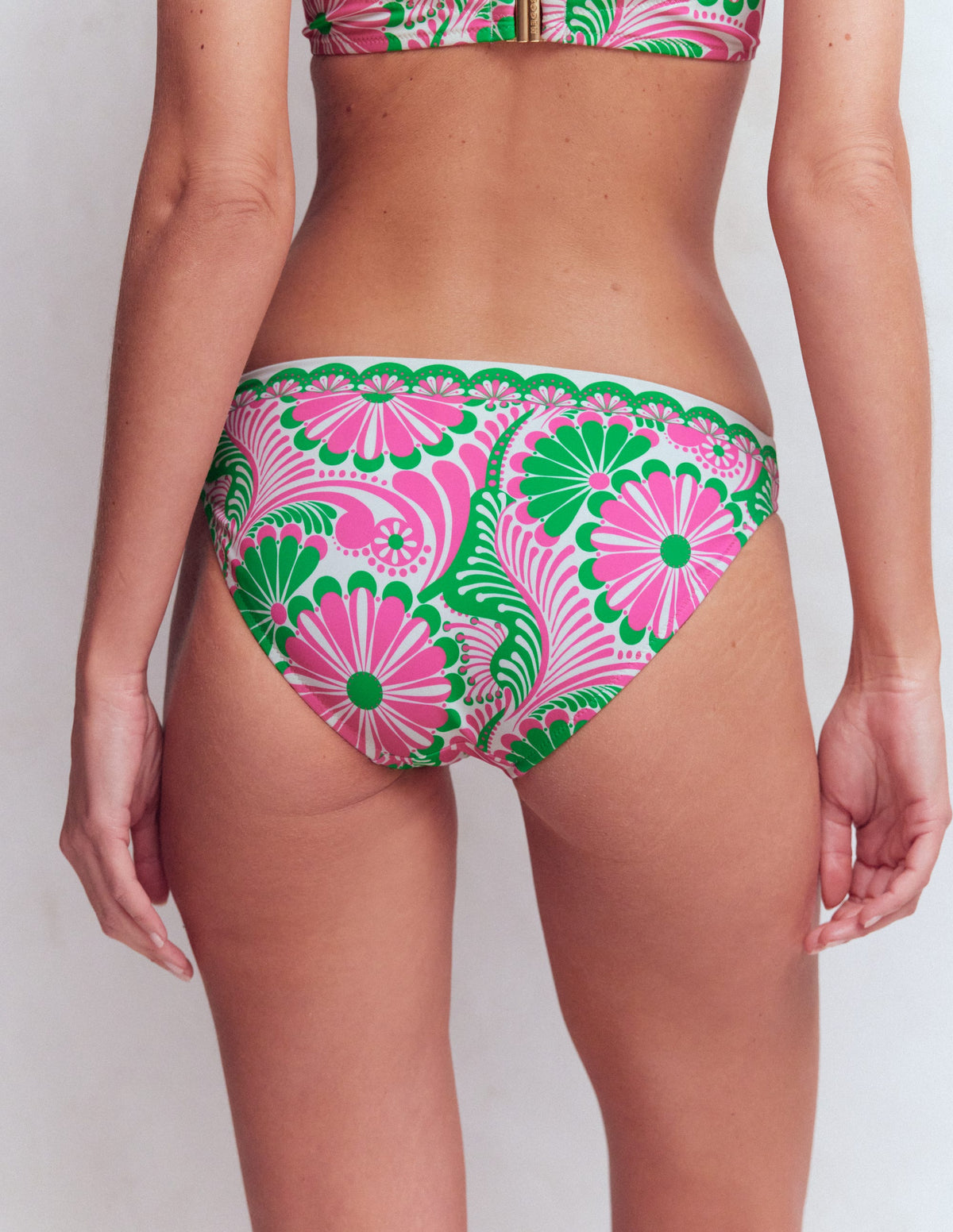 Klassische Bikinihose-Rosa, Euphorische Gärten-3