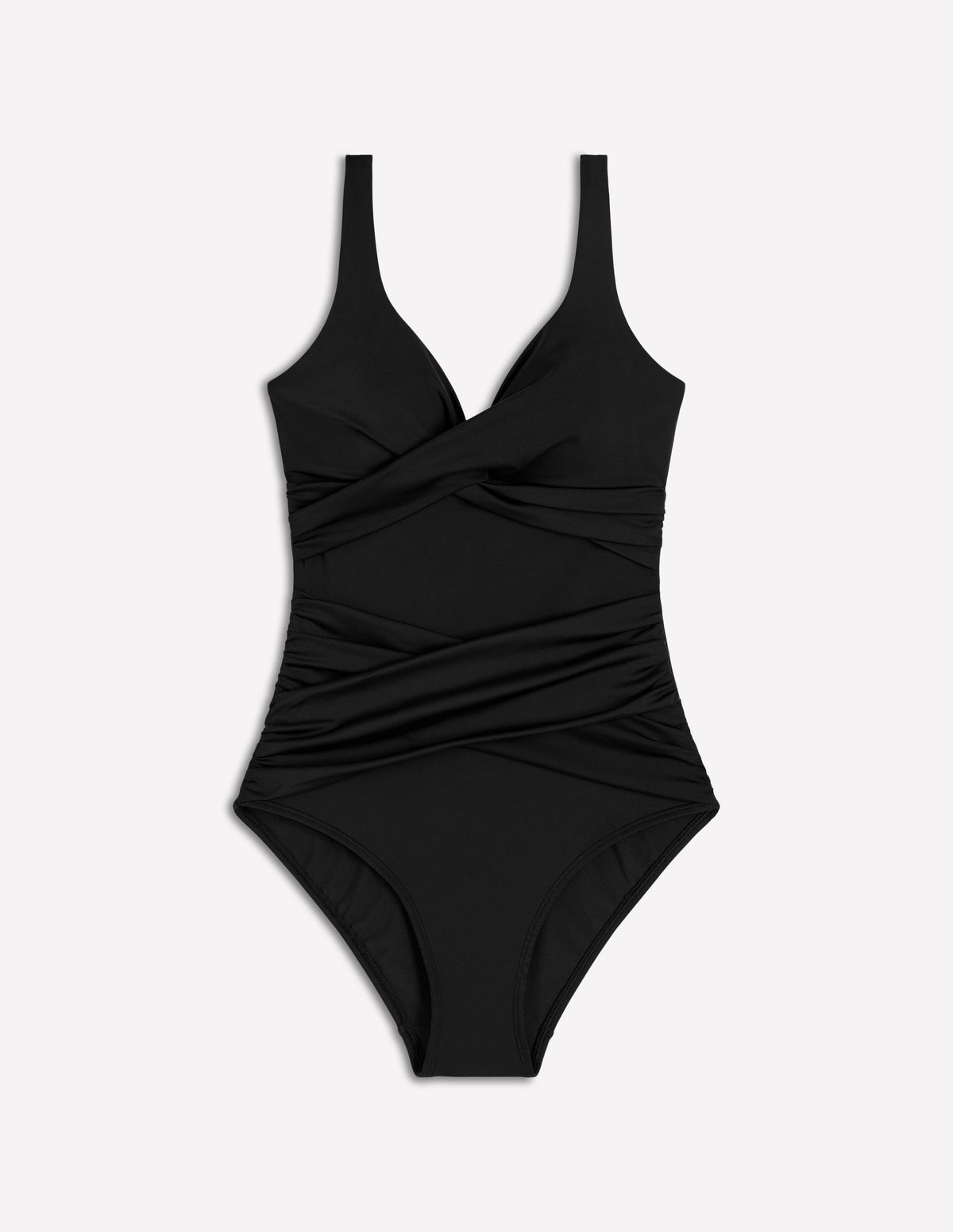 Cannes Cross Wrap Swimsuit-Black-6