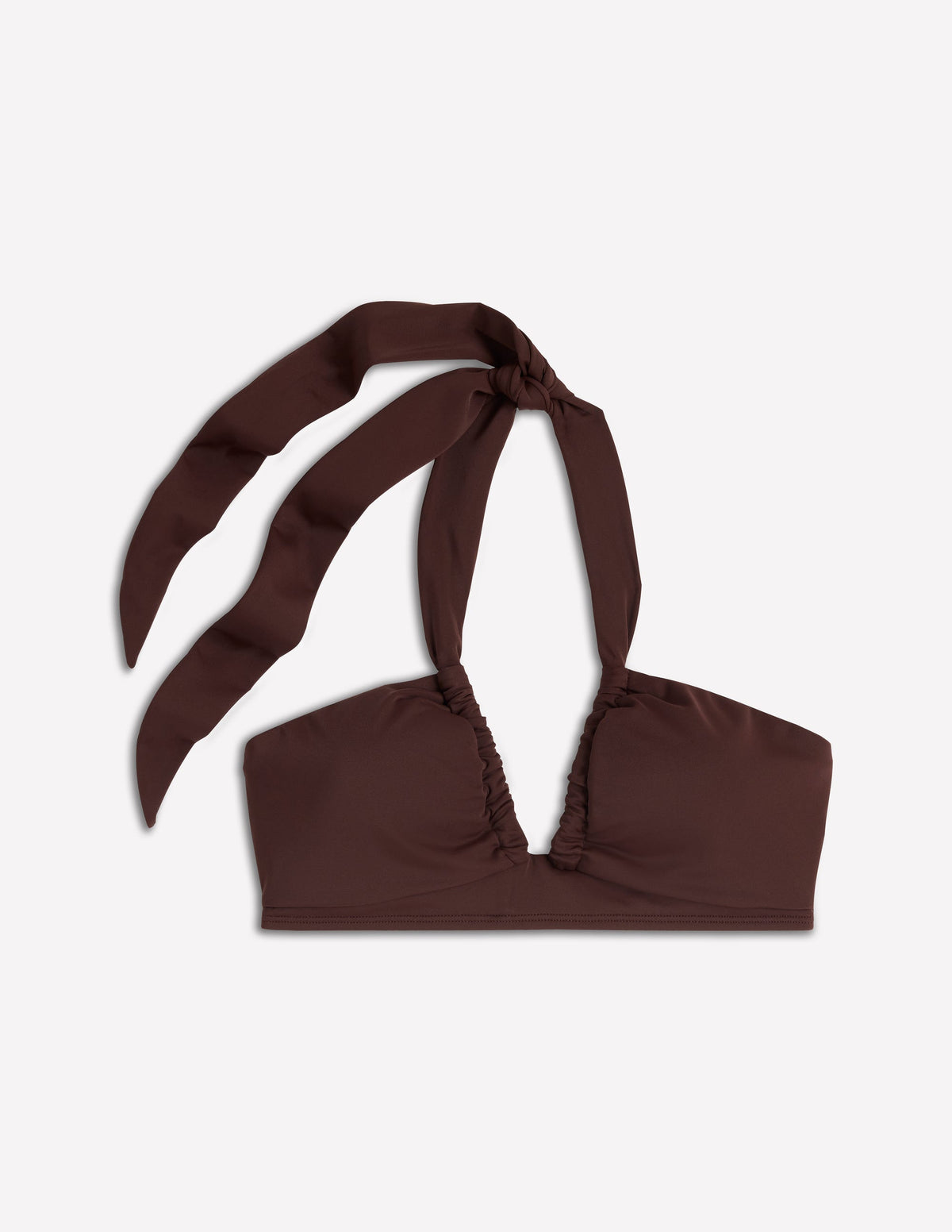 Minori Neckholder-Bikinioberteil zum Binden-Zimt - Image 6