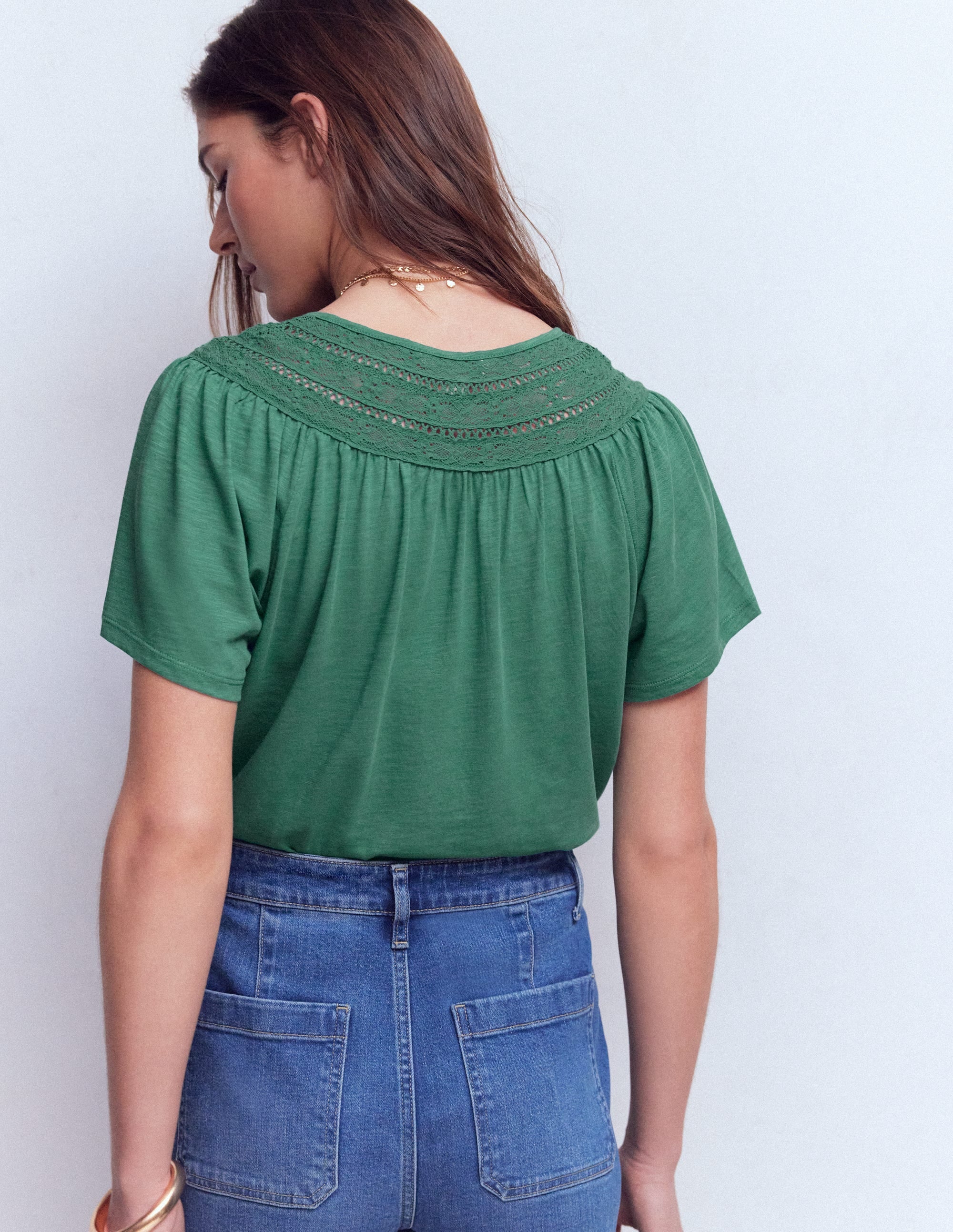 Edi T-Shirt mit Besatz-Meeresblau - Image 3