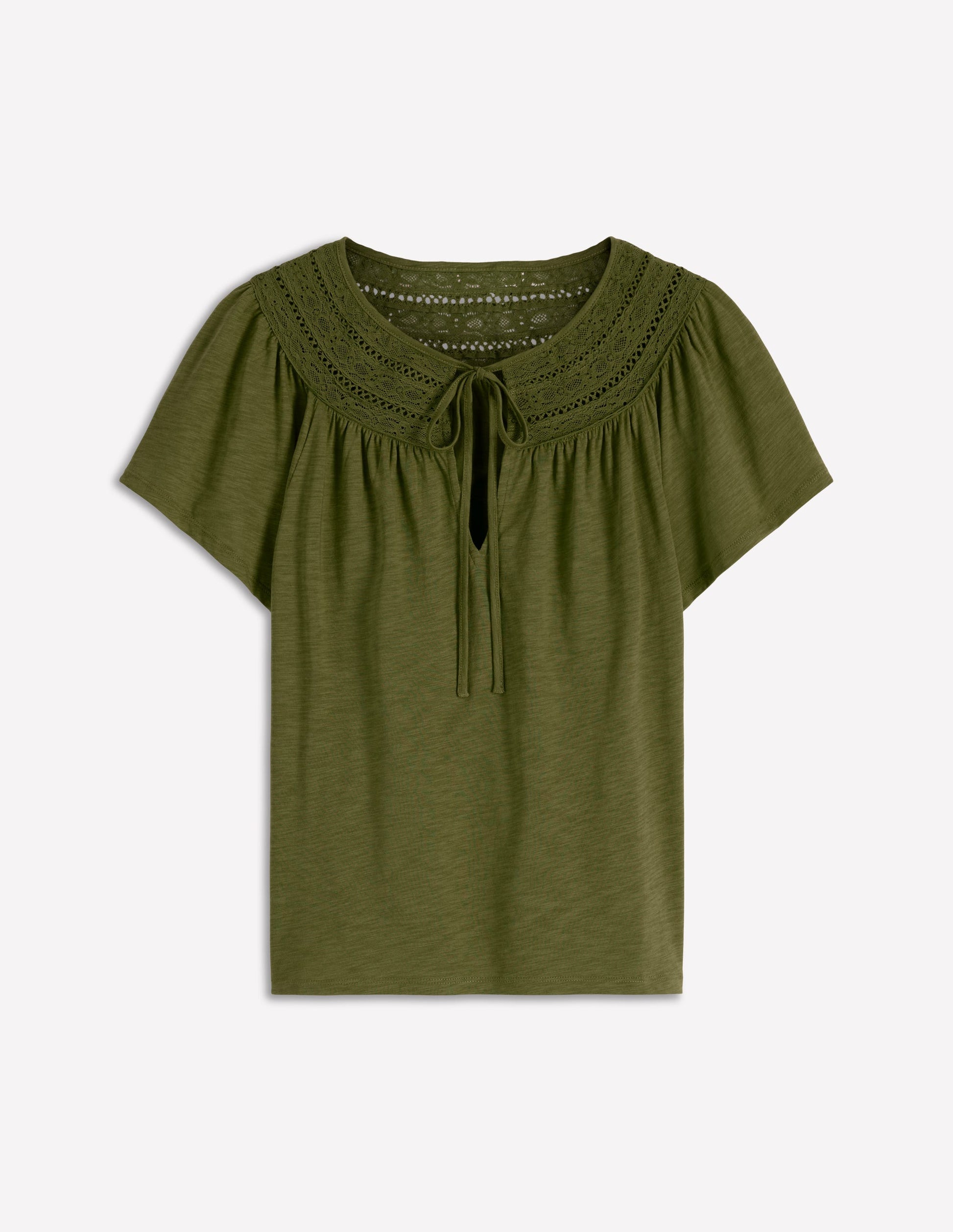 T-shirt Edi à détails-Olive-5