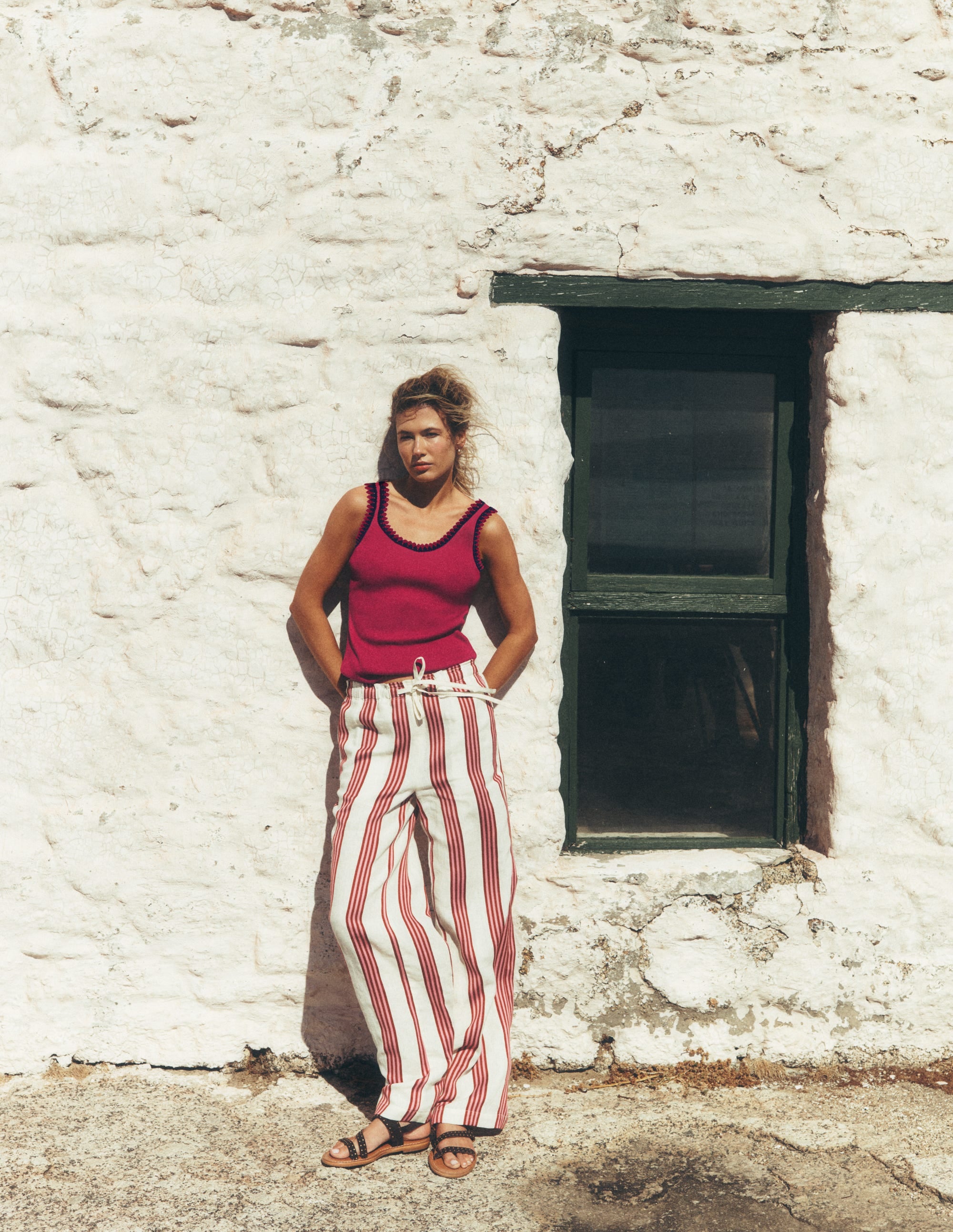 Maddie Top mit Besatz-Terrakotta-Rot - Image 6