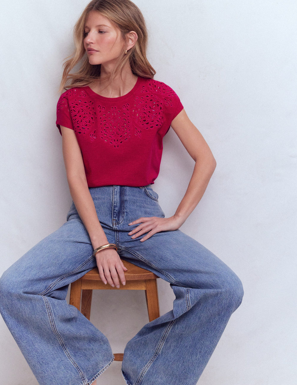 T-shirt Willow à broderie anglaise-Granita-1