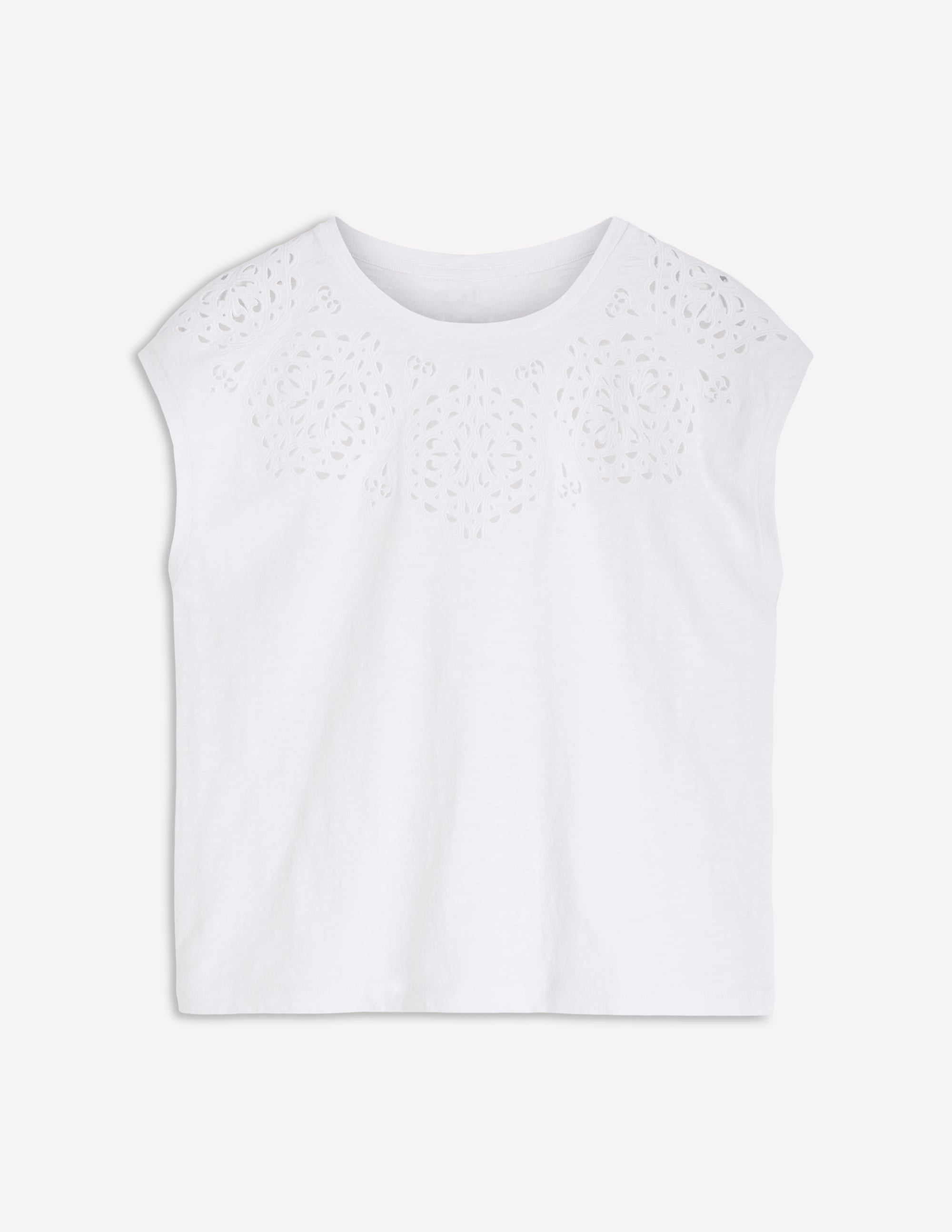 Willow T-Shirt mit Lochstickerei-Strahlendes Weiß - Image 5