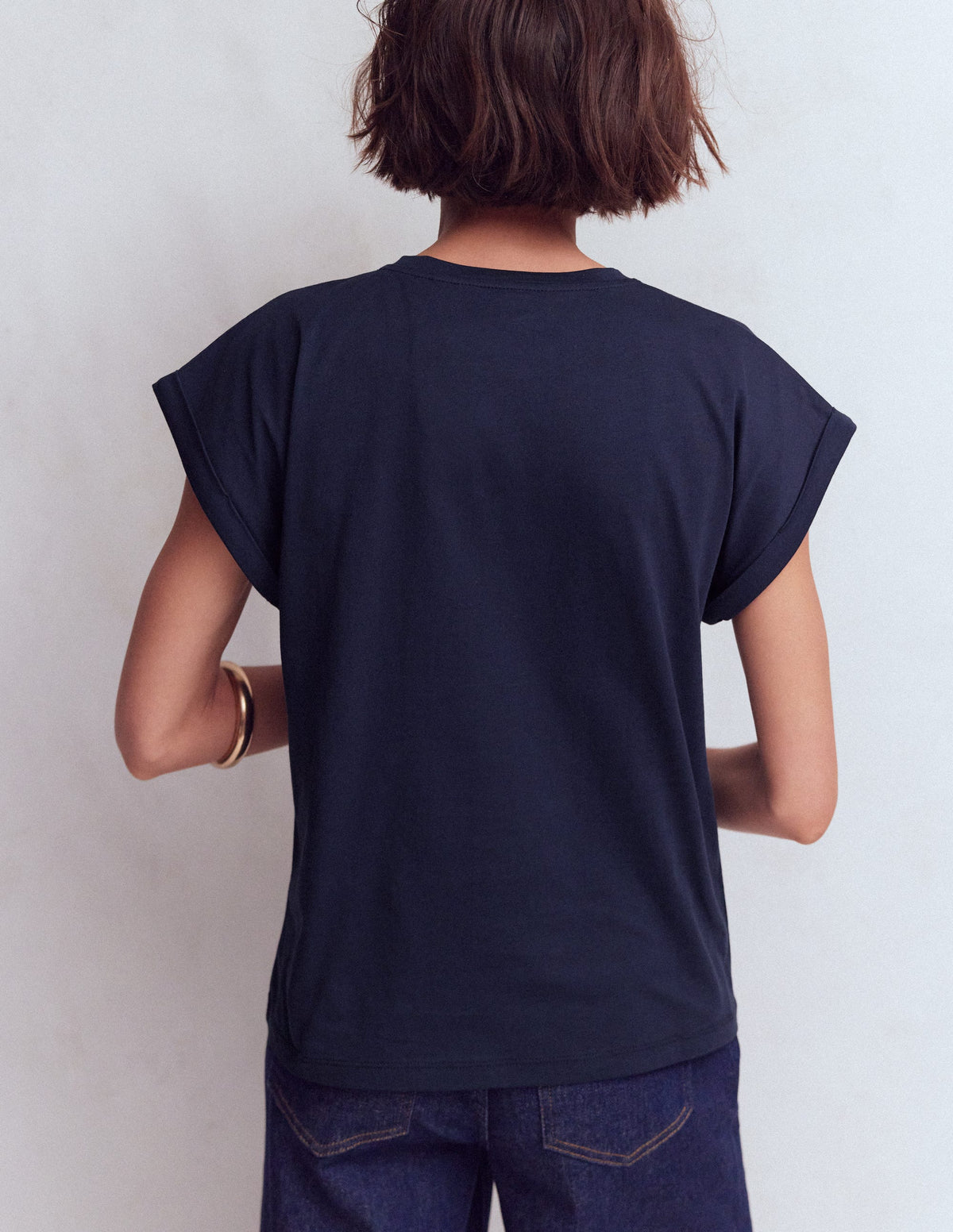 Turn Back T-shirt-Navy - Image 3