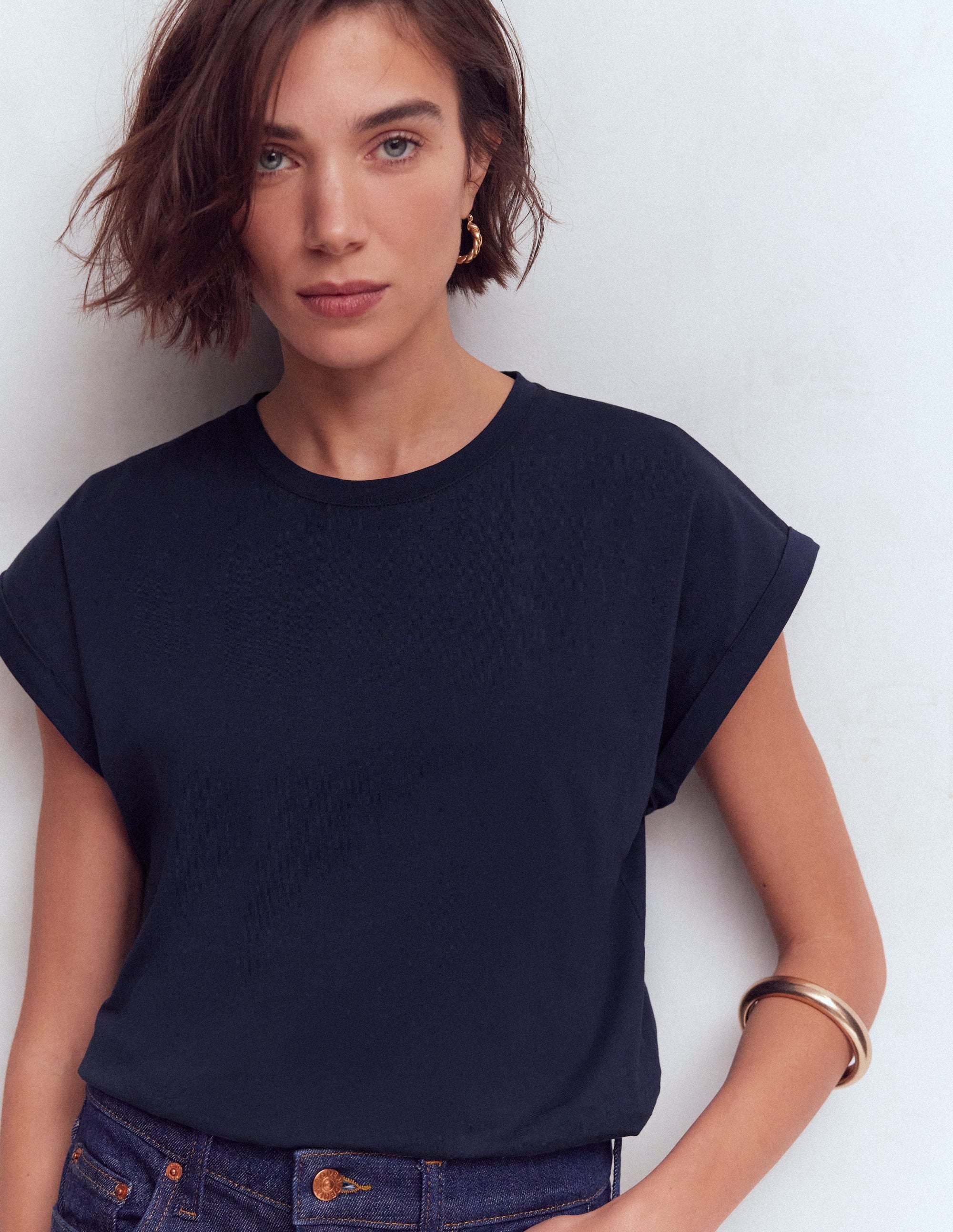 Turn Back T-shirt-Navy - Image 5