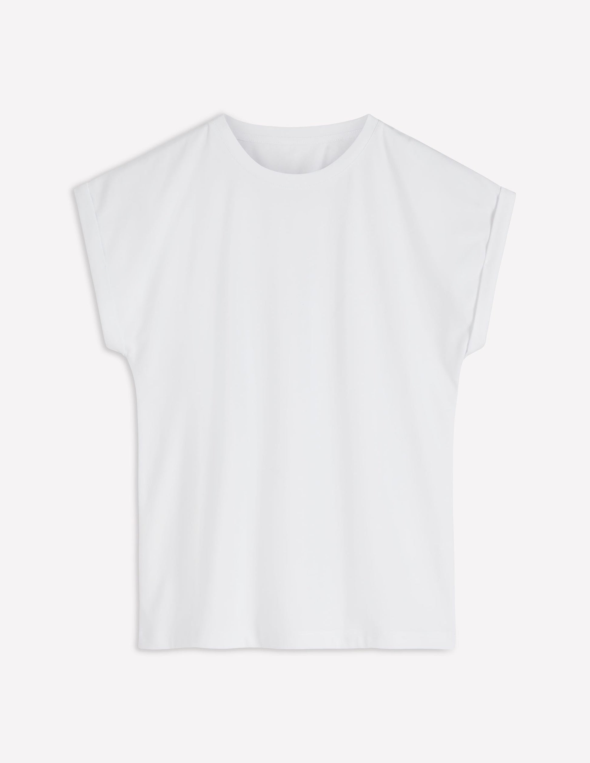 T-Shirt mit Umschlag-Weiß-5