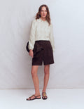 Oberteil mit Puffärmeln-Naturweiß