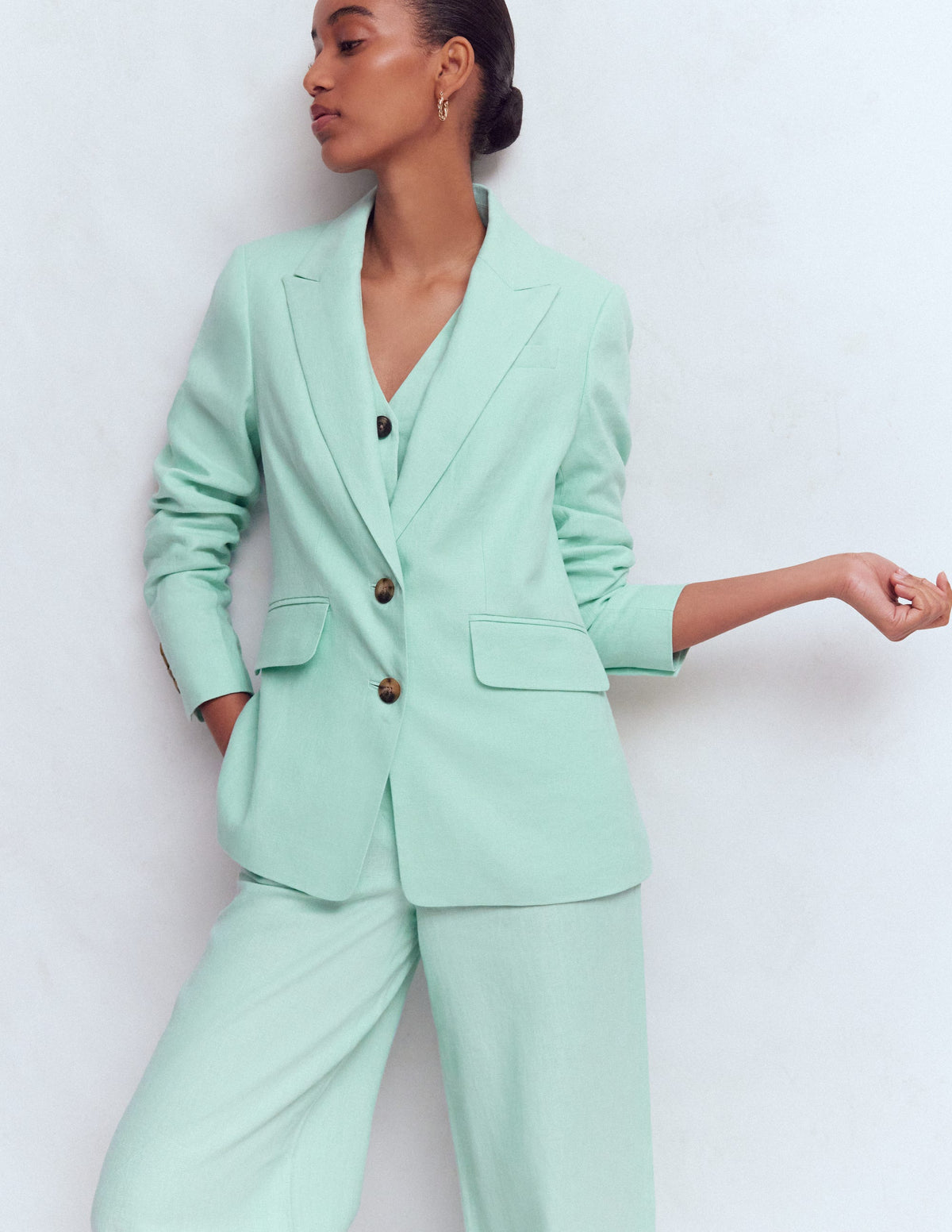 Stamford Leinenblazer-Minze - Image 5