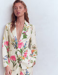 Woodbridge Leinenblazer-Naturweiß, Zarte Blüten