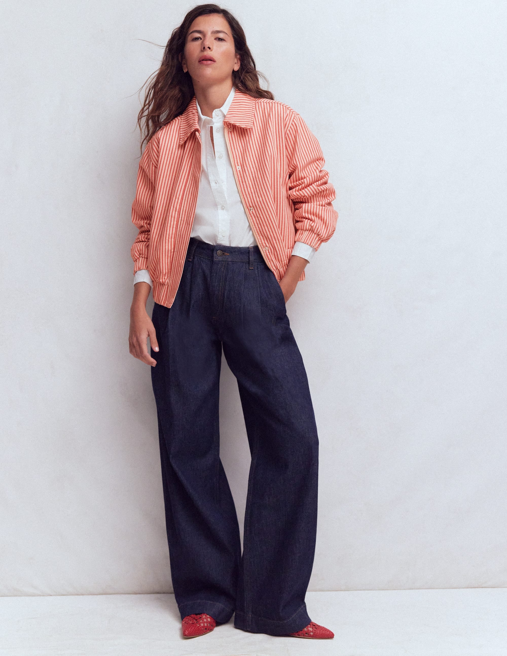 Veste Harrington-Rayé tramway rouge - Image 4