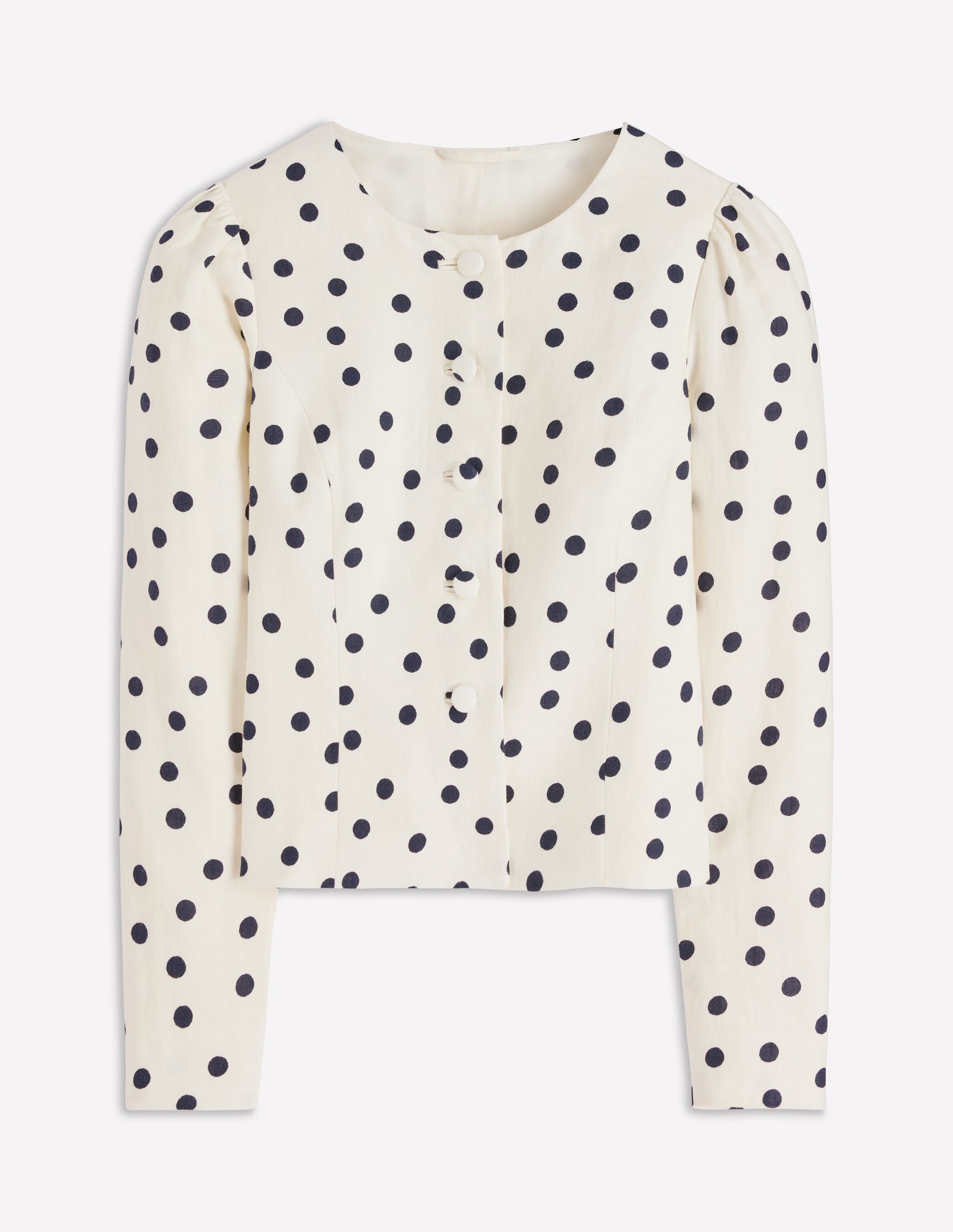 Salisbury Puff Sleeve Jacket-Painted Dot Spaced - Image 6