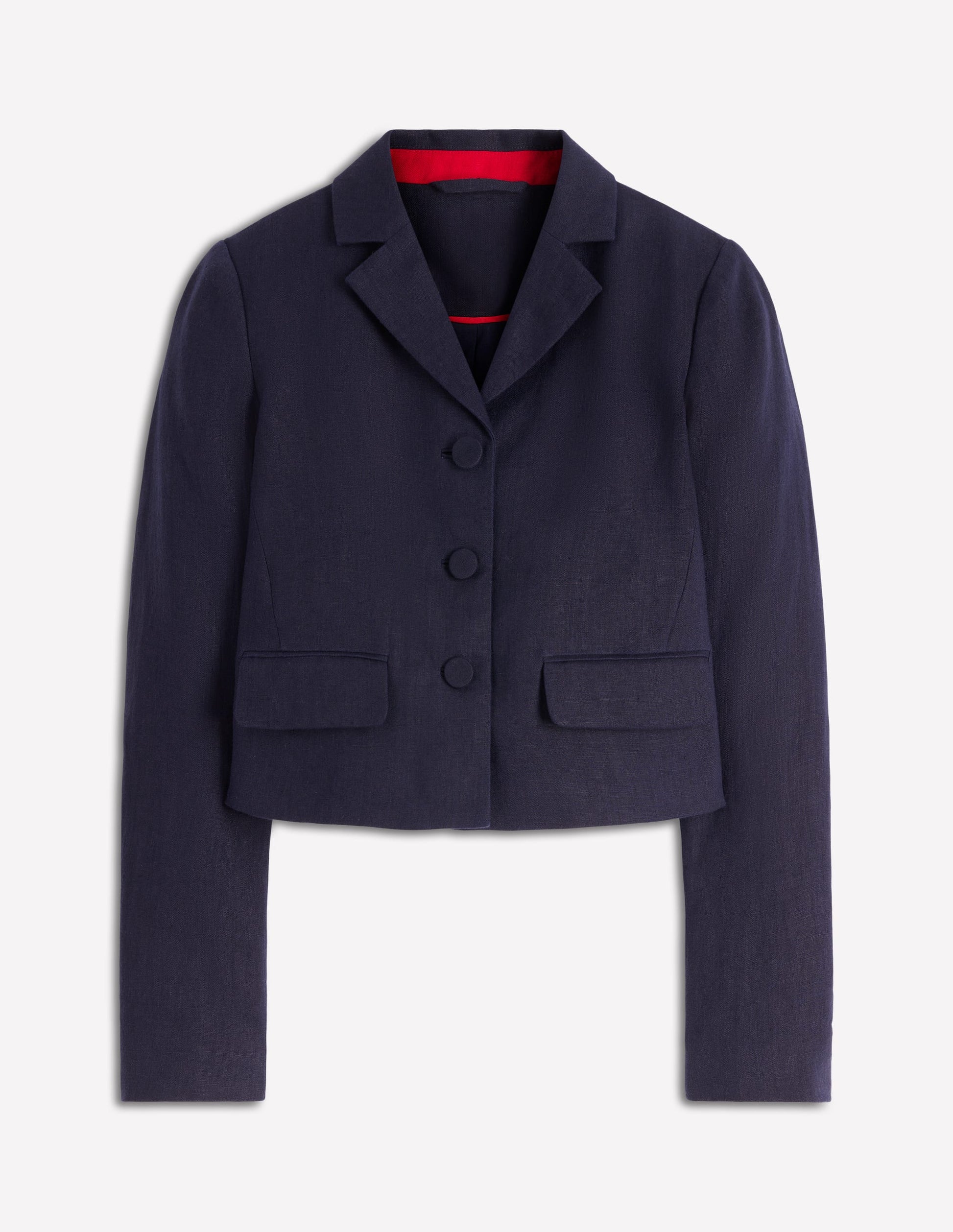 Dartmouth Linen Blazer-Navy-6
