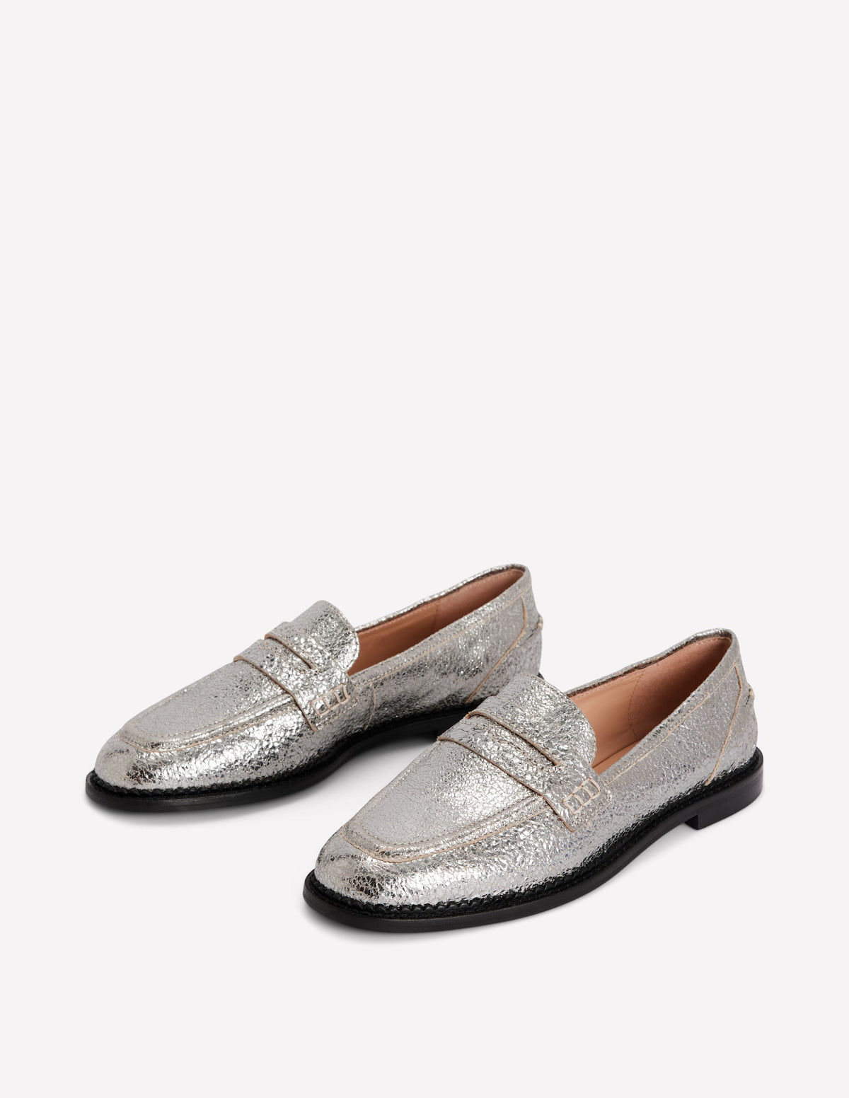 Nya Pennyloafer-Silber-Metallic - Image 3