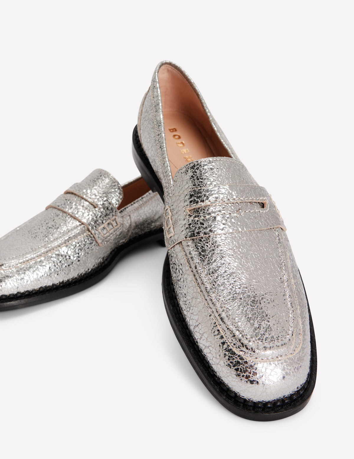 Nya Pennyloafer-Silber-Metallic - Image 4