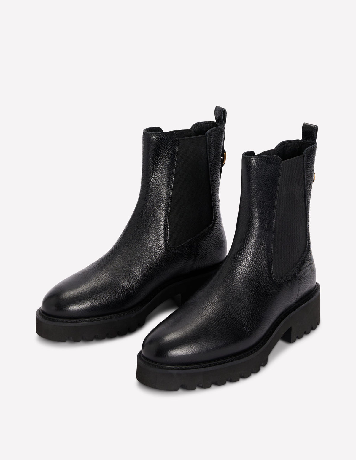 Jessie Chelsea-Stiefel mit breiter Sohle-Schwarz-3
