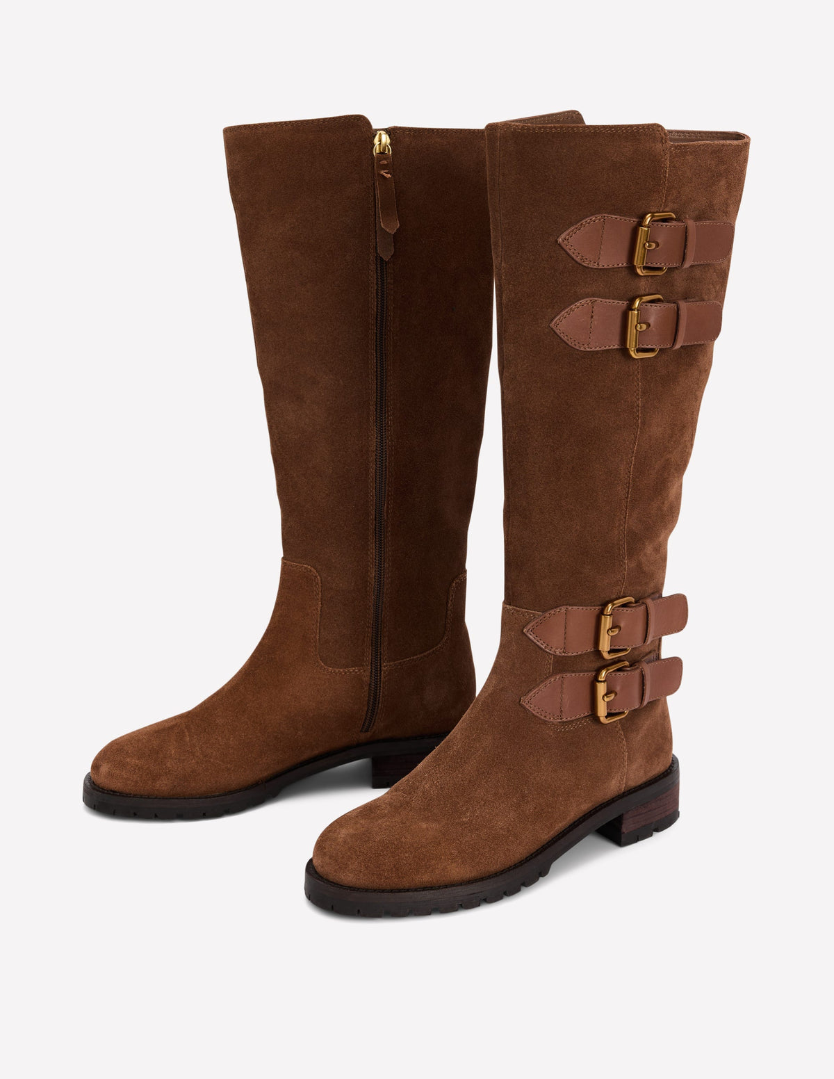 Kniehohe Stiefel mit Schnallen-Raue Umbra - Image 3