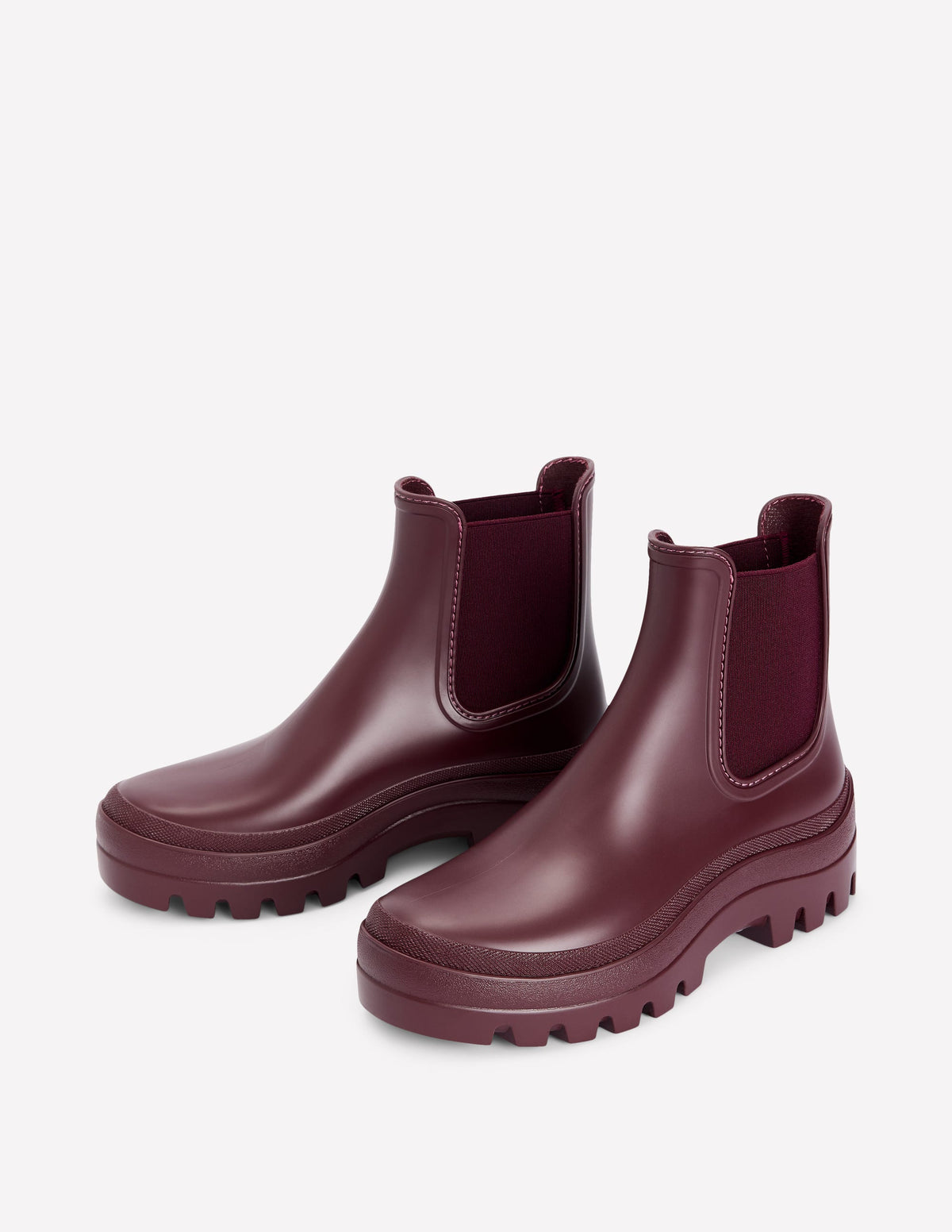 Chelsea-Gummistiefel mit breiter Sohle-Oxblood - Image 3