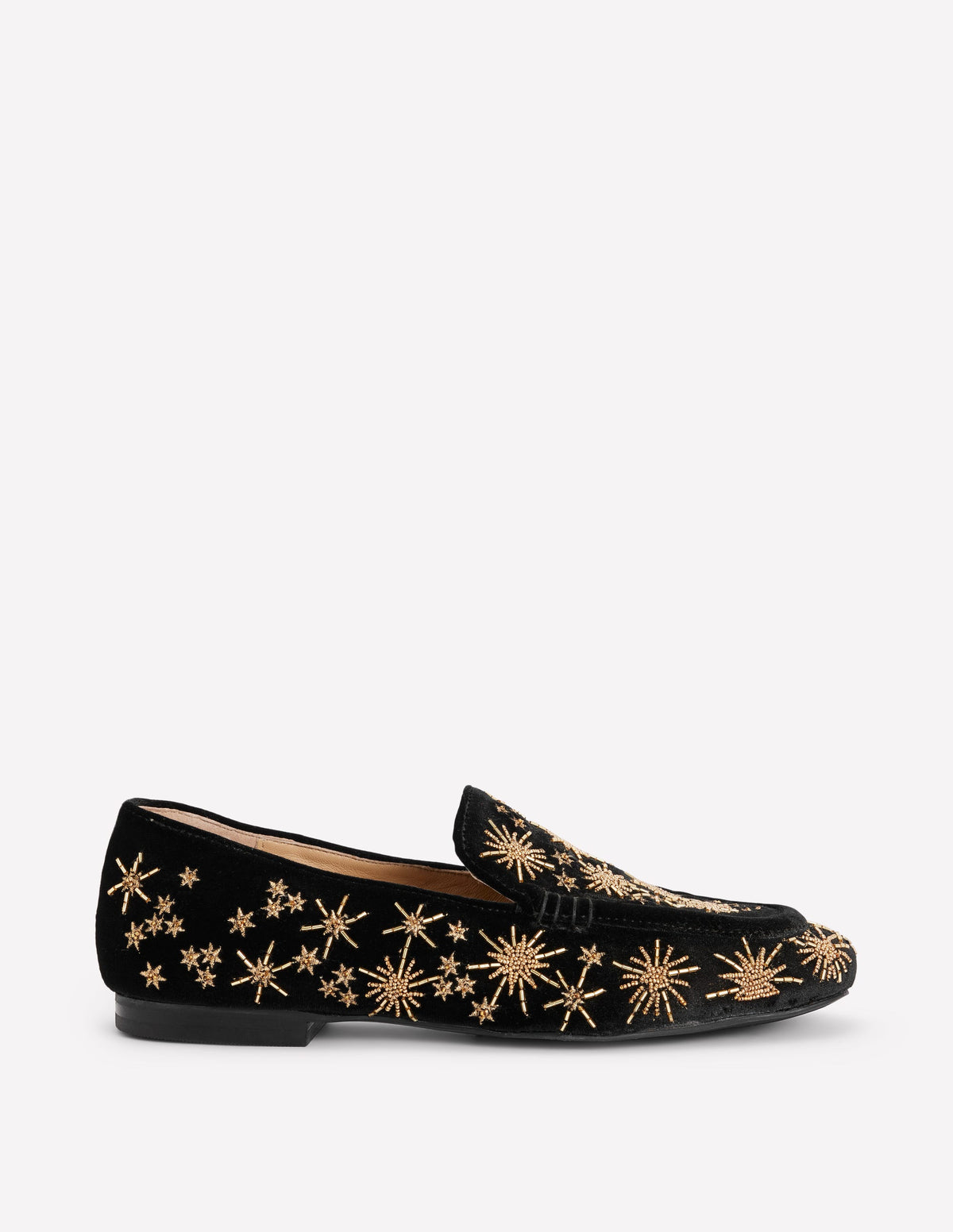 Dinah Verzierte Loafer-Schwarz, Goldsterne - Image 1