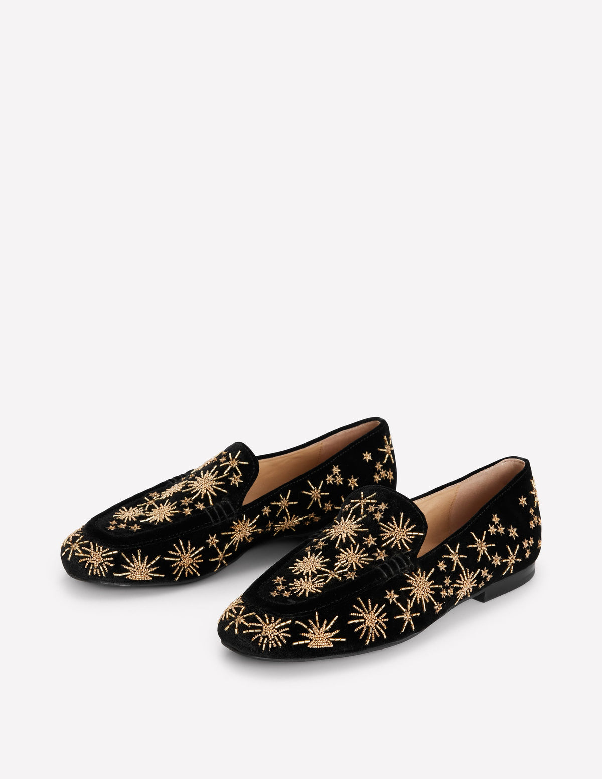 Dinah Verzierte Loafer-Schwarz, Goldsterne - Image 3