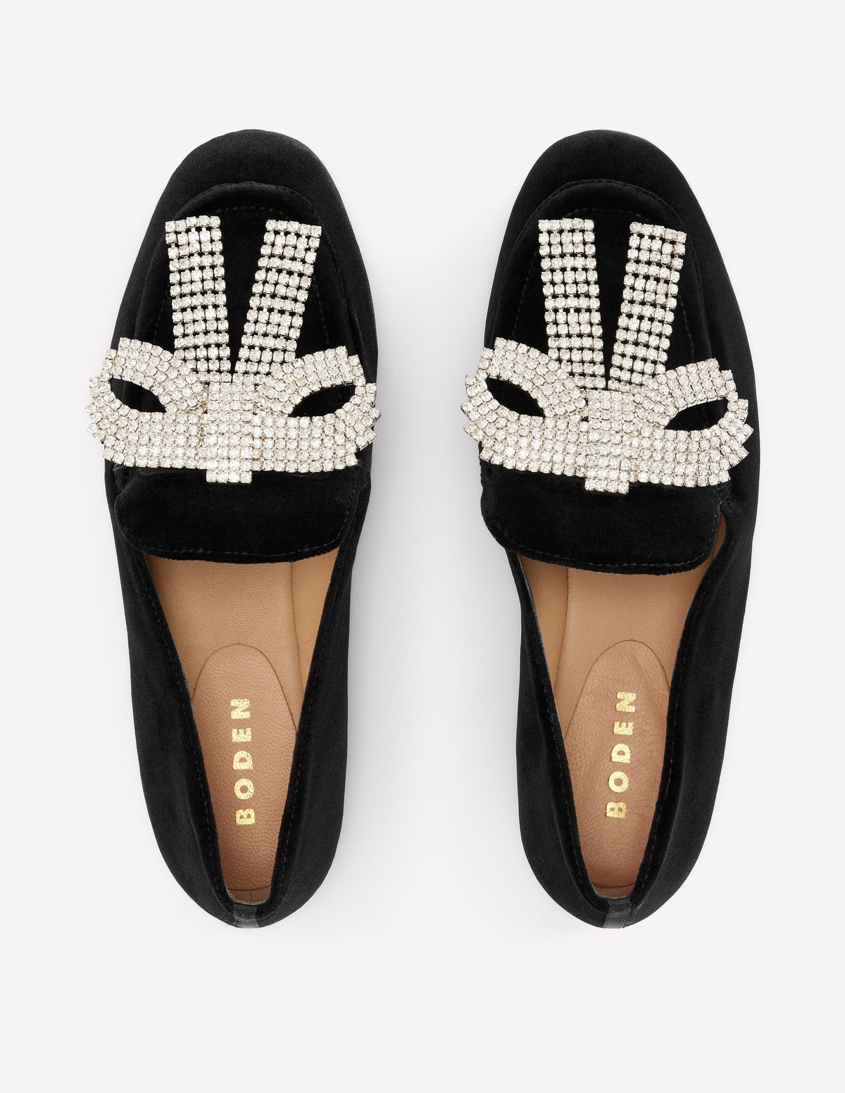 Dinah Verzierte Loafer-Schwarz, Glitzerschleifen - Image 5