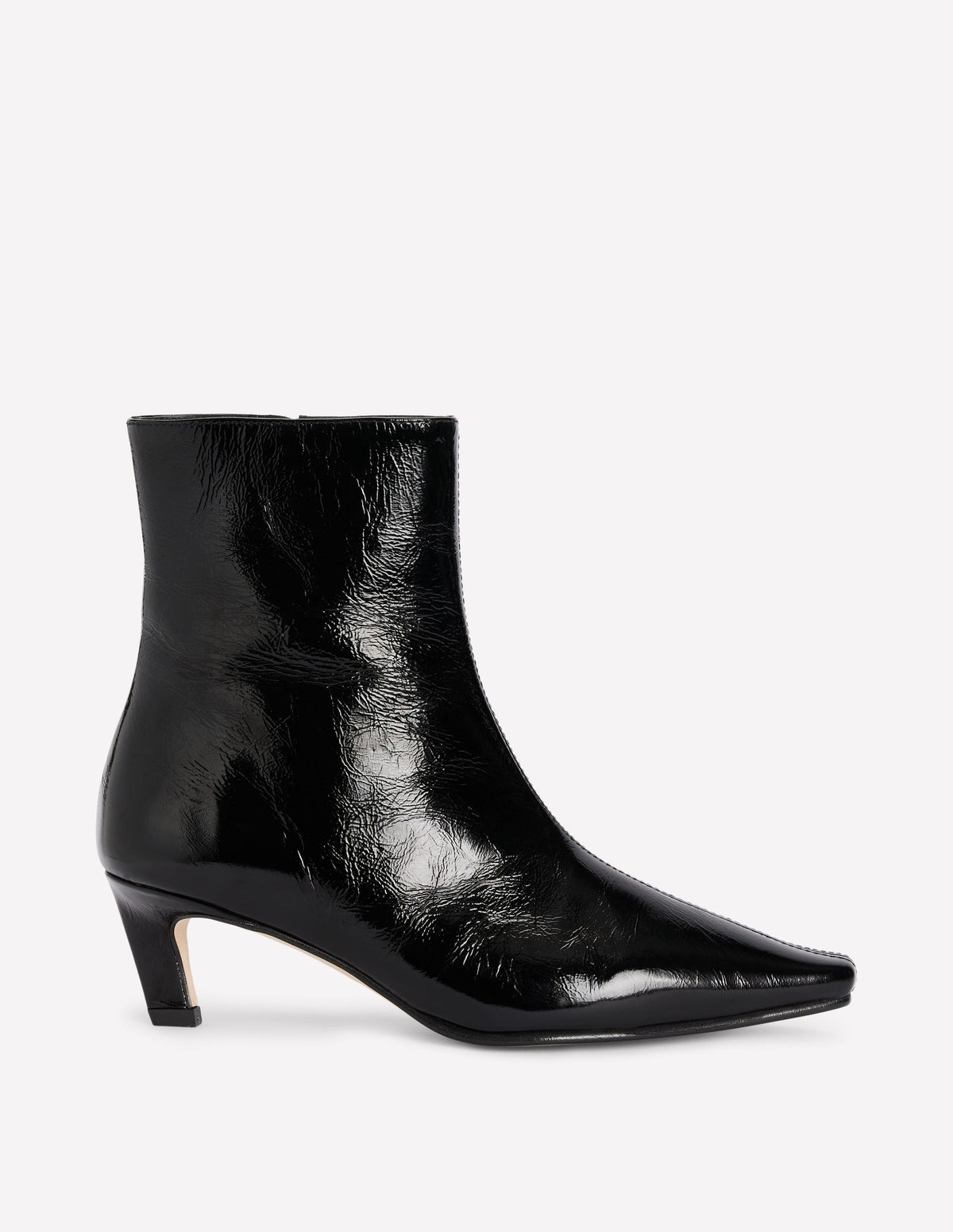 Stiefeletten mit geformter Zehenpartie-Schwarz-1