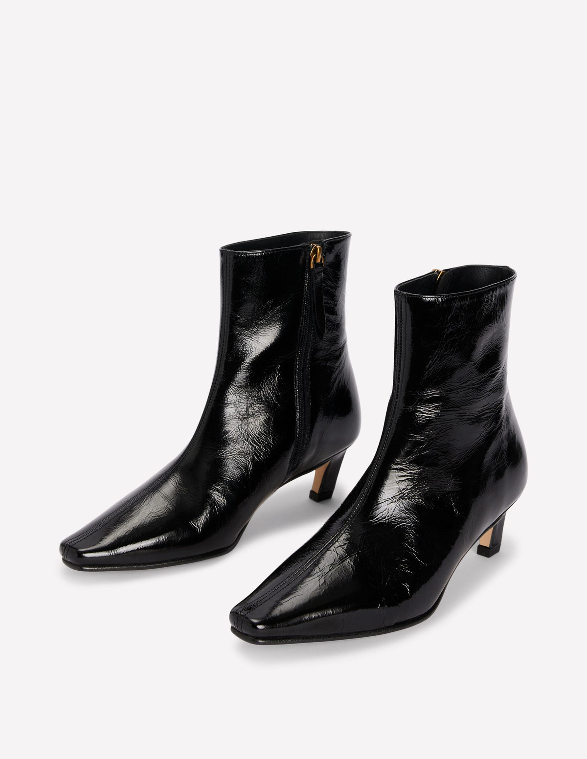 Stiefeletten mit geformter Zehenpartie-Schwarz - Image 3