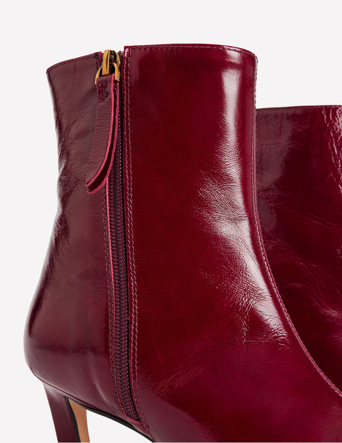 Bottines à bout droit-Bordeaux profond-4