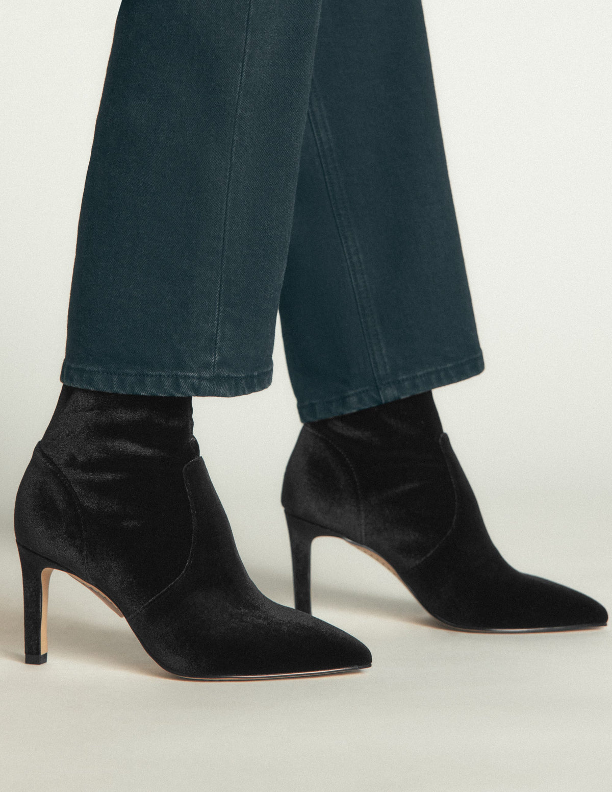 Bottines stretch-Velours noir-2