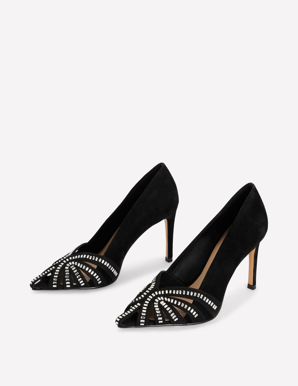 Pumps mit Gitterriemen-Schwarz - Image 3